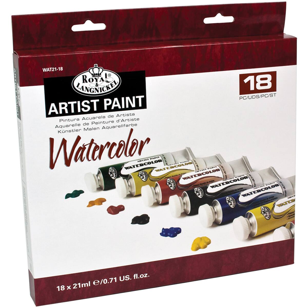 Royal & Langnickel® Artist Color 18 Color Watercolor Paint Set Michaels