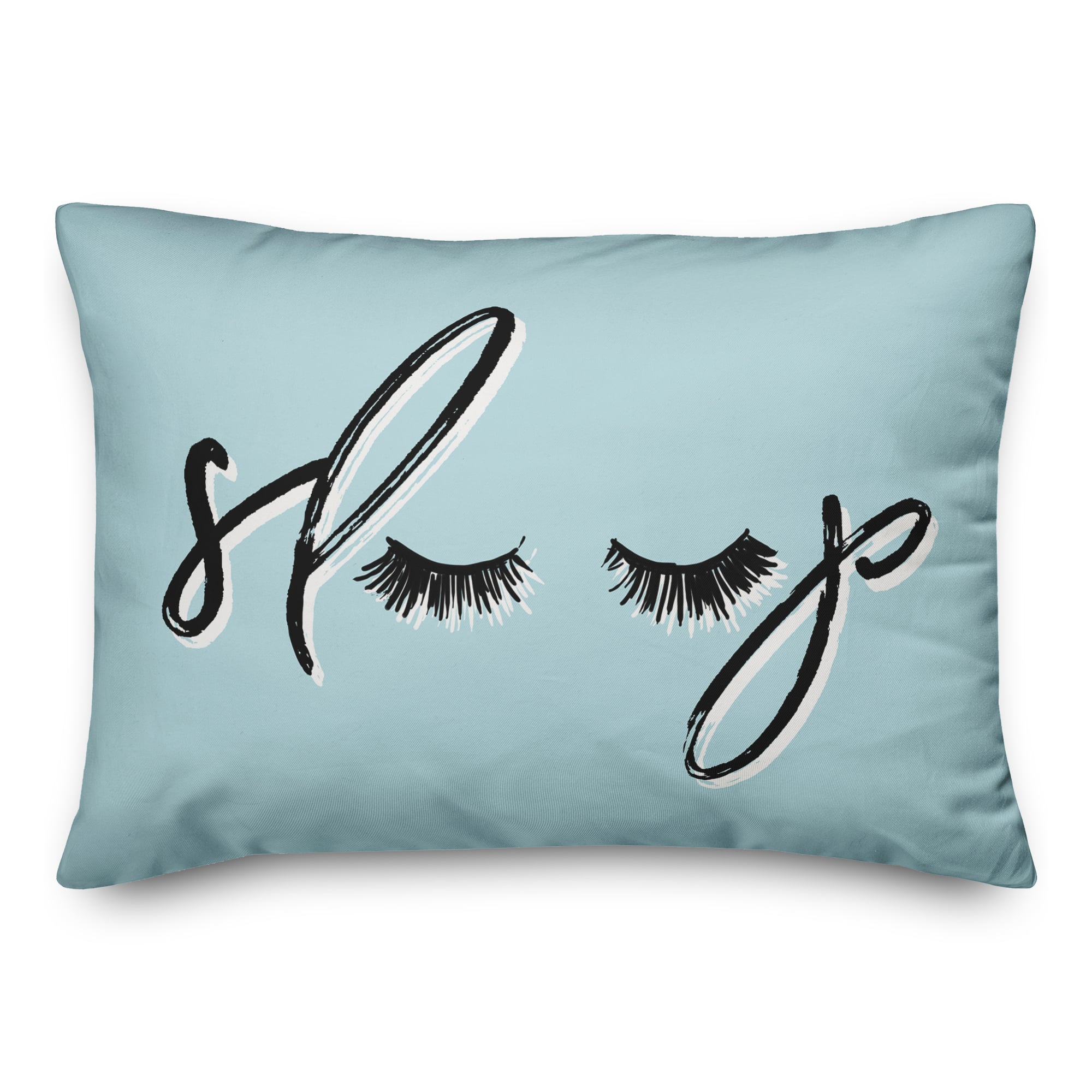 Blue Sleep Throw Pillow