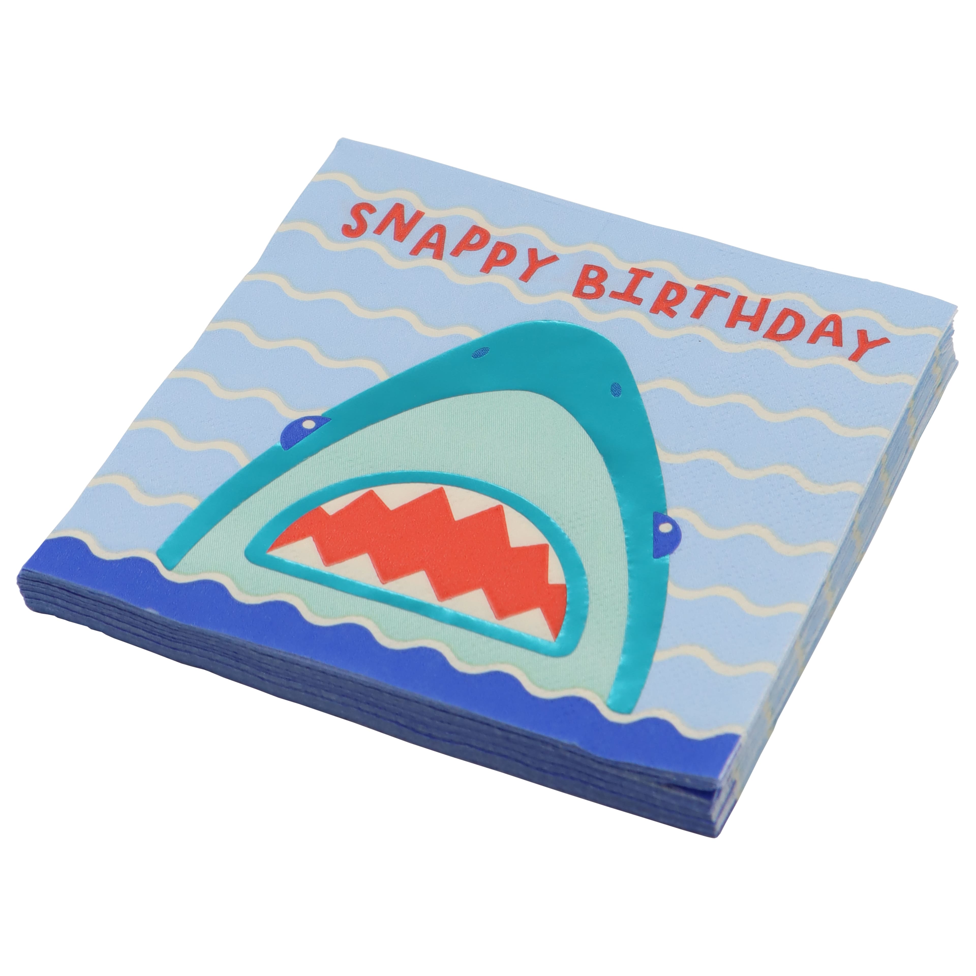 Birthday Shark Beverage Napkins, 20ct. by Celebrate It™