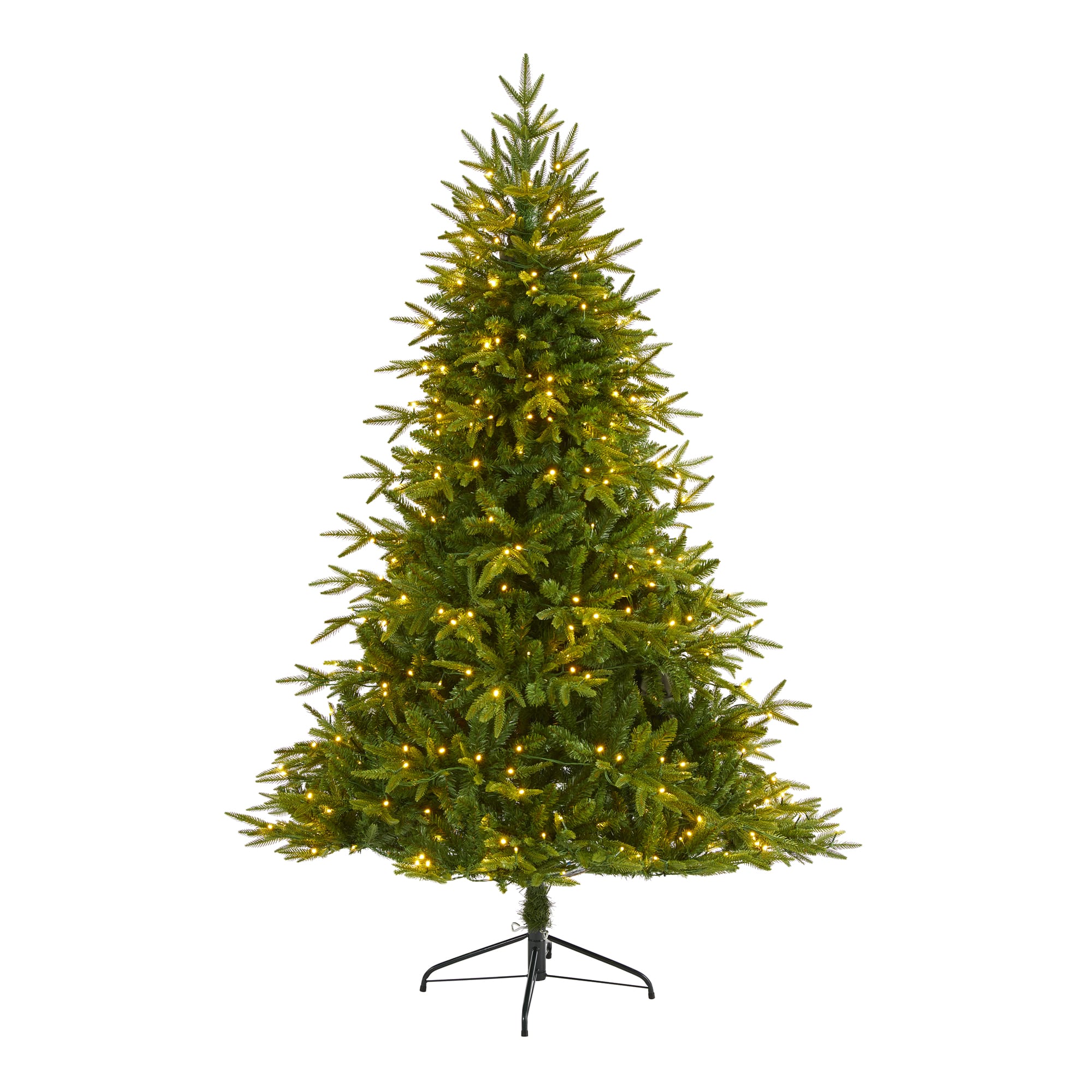 6.5ft. Pre-Lit Colorado Mountain Fir Artificial Christmas Tree, Clear LED Lights