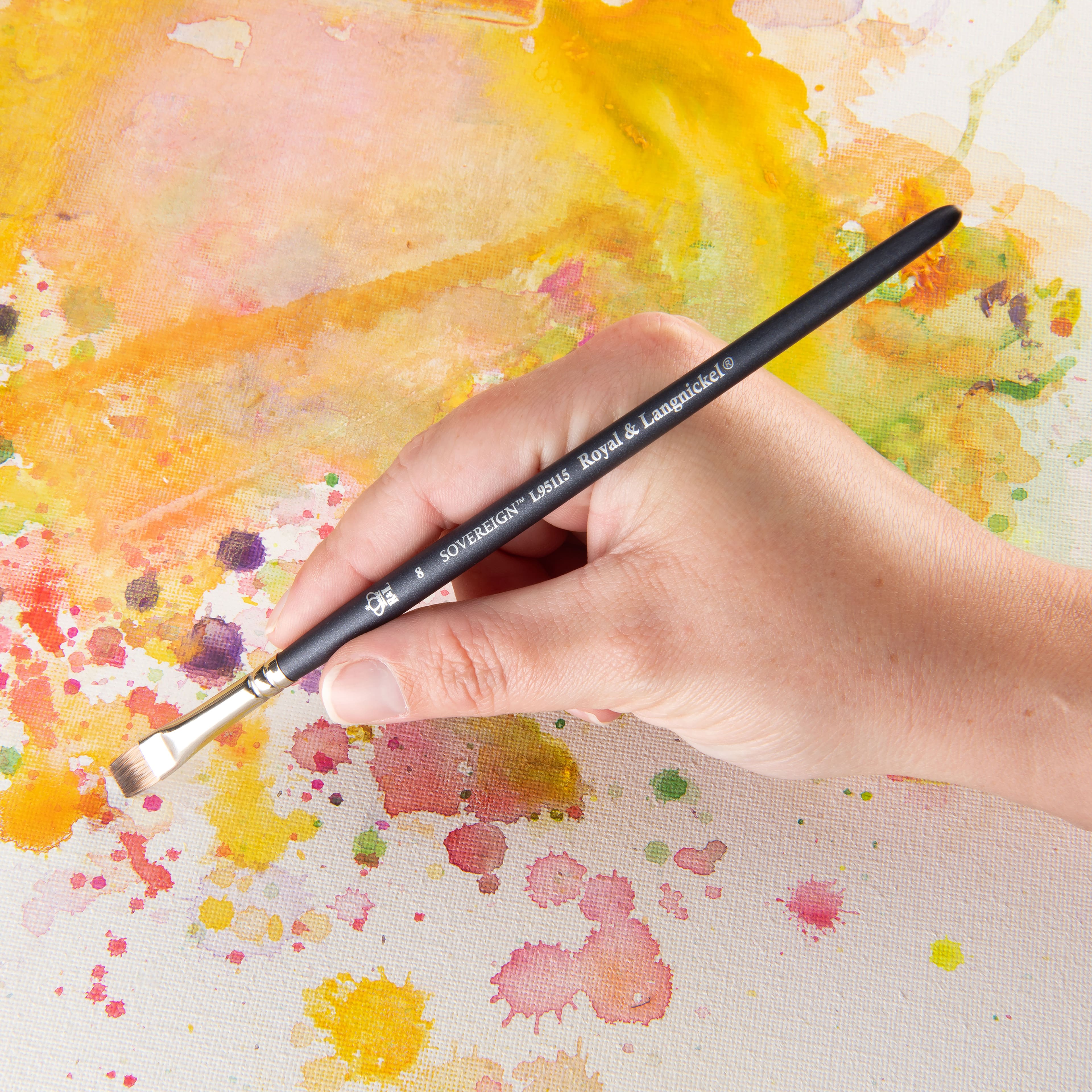 Royal &#x26; Langnickel&#xAE; Sovereign&#x2122; Synthetic Long Handle Bright Brush