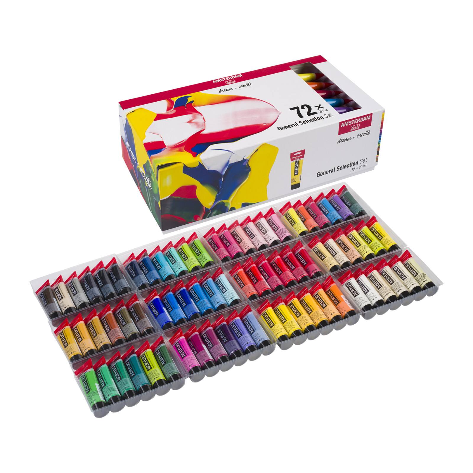 Amsterdam 72 Color General Selection Acrylic Paint Set