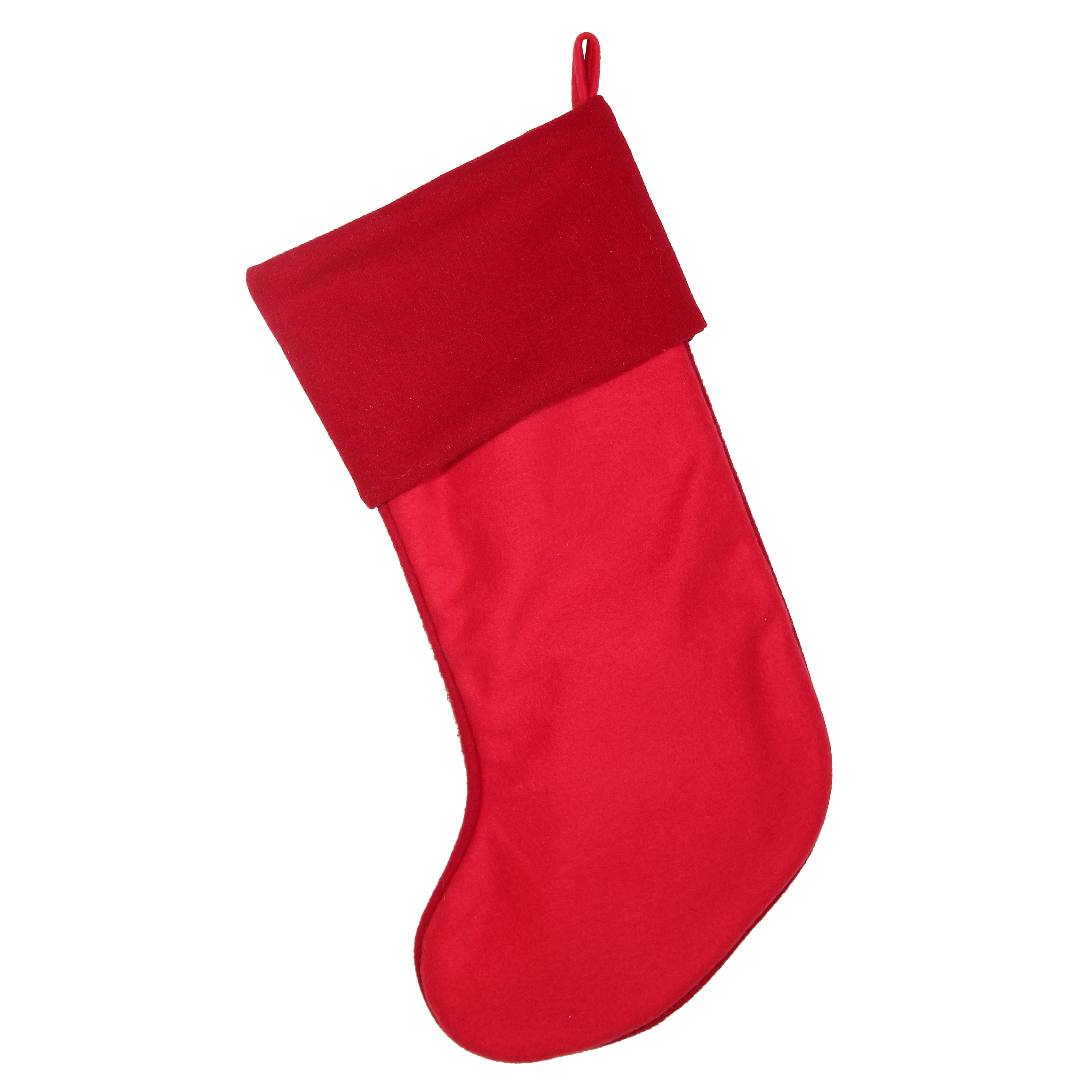 20&#x22; Red Plaid Stocking with Buttons by Ashland&#xAE;