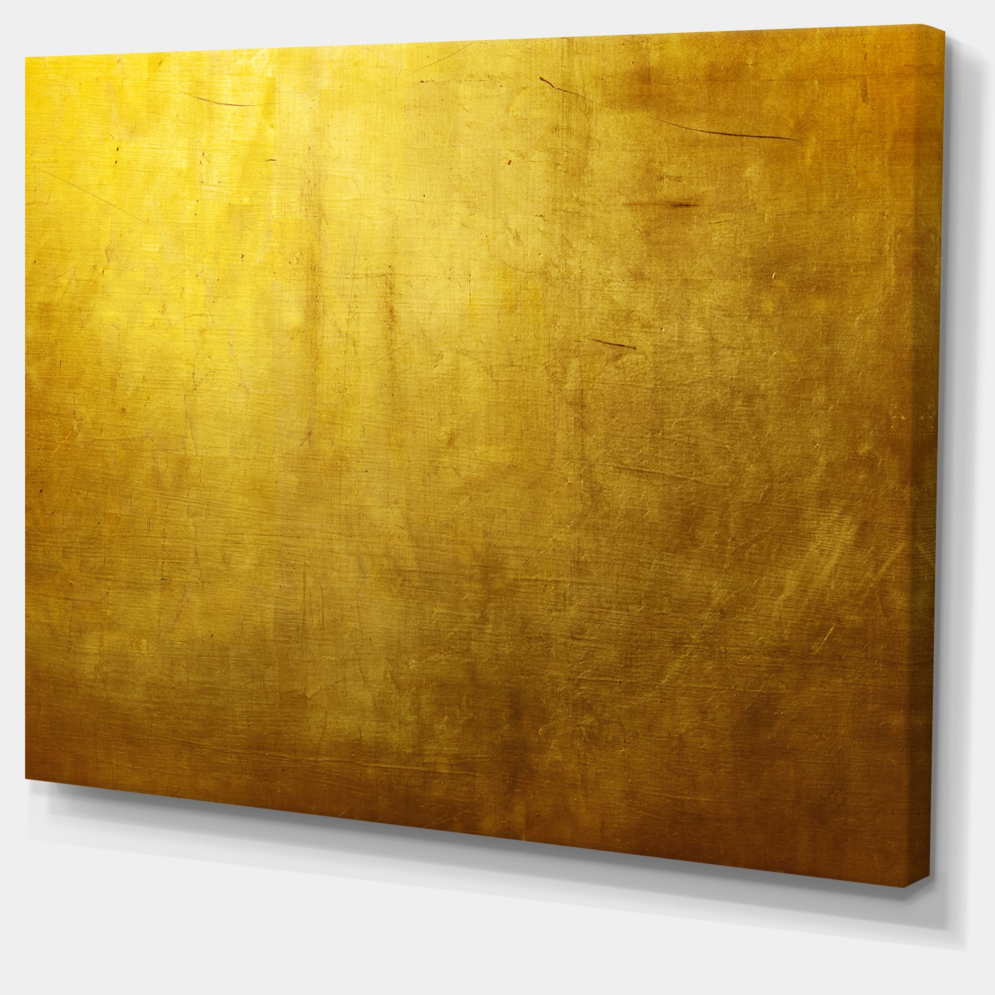 Designart - Gold Texture - Abstract Canvas art print