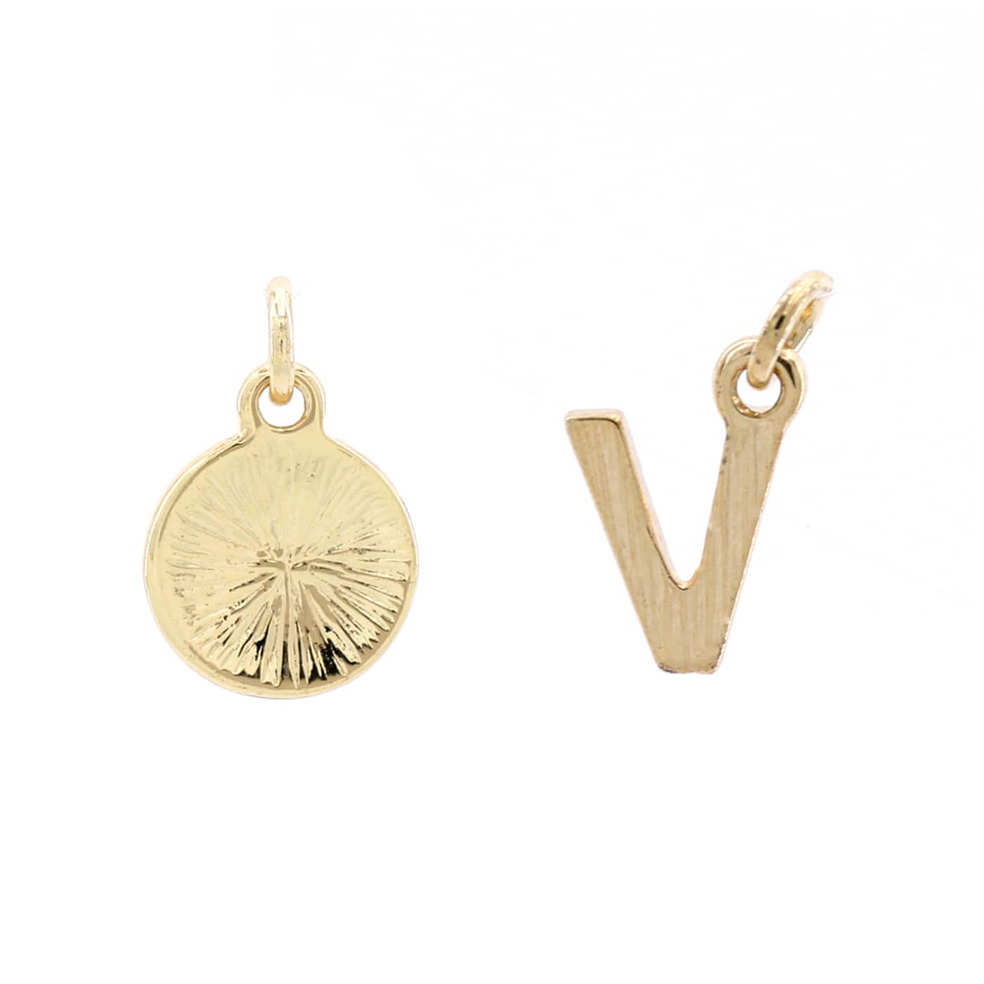 Charmalong&#x2122; 14K Gold Plated Letter Charms by Bead Landing&#x2122;