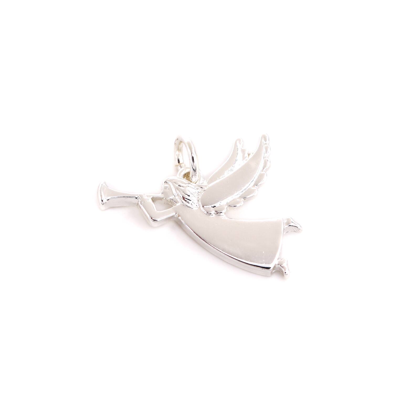Charmalong&#x2122; Silver Plated Angel Charm by Bead Landing&#x2122;