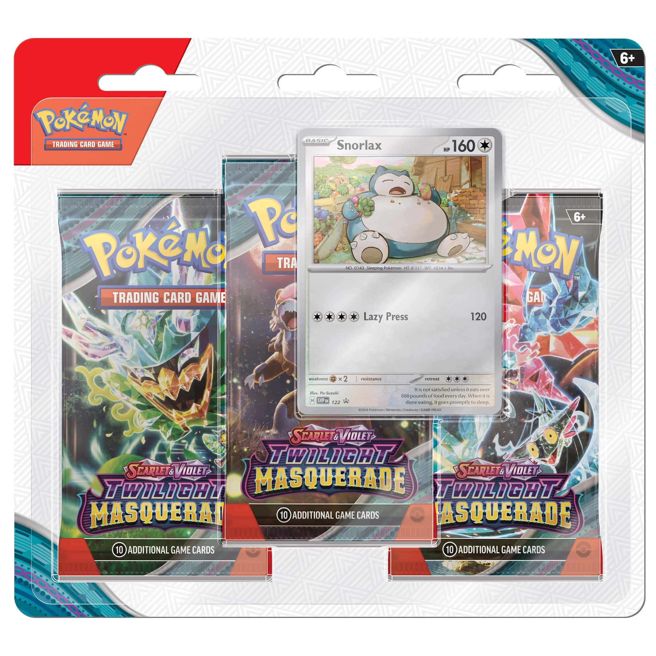 Pok&#xE9;mon&#x2122; Trading Card Game Scarlet &#x26; Violet Twilight Masquerade Booster 3 Pack