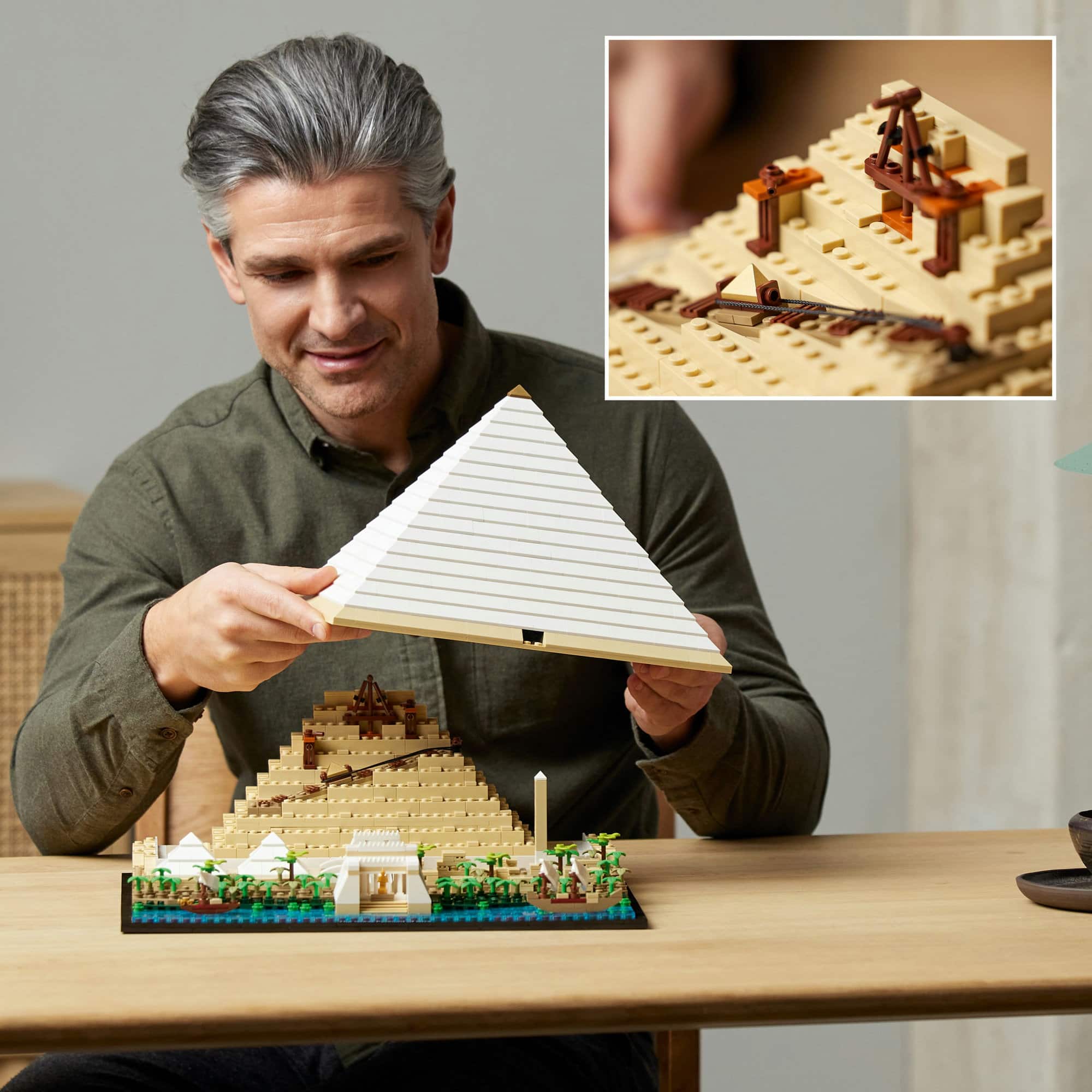 LEGO&#xAE; Architecture Great Pyramid of Giza 21058 Building Kit (1,476 Pieces)