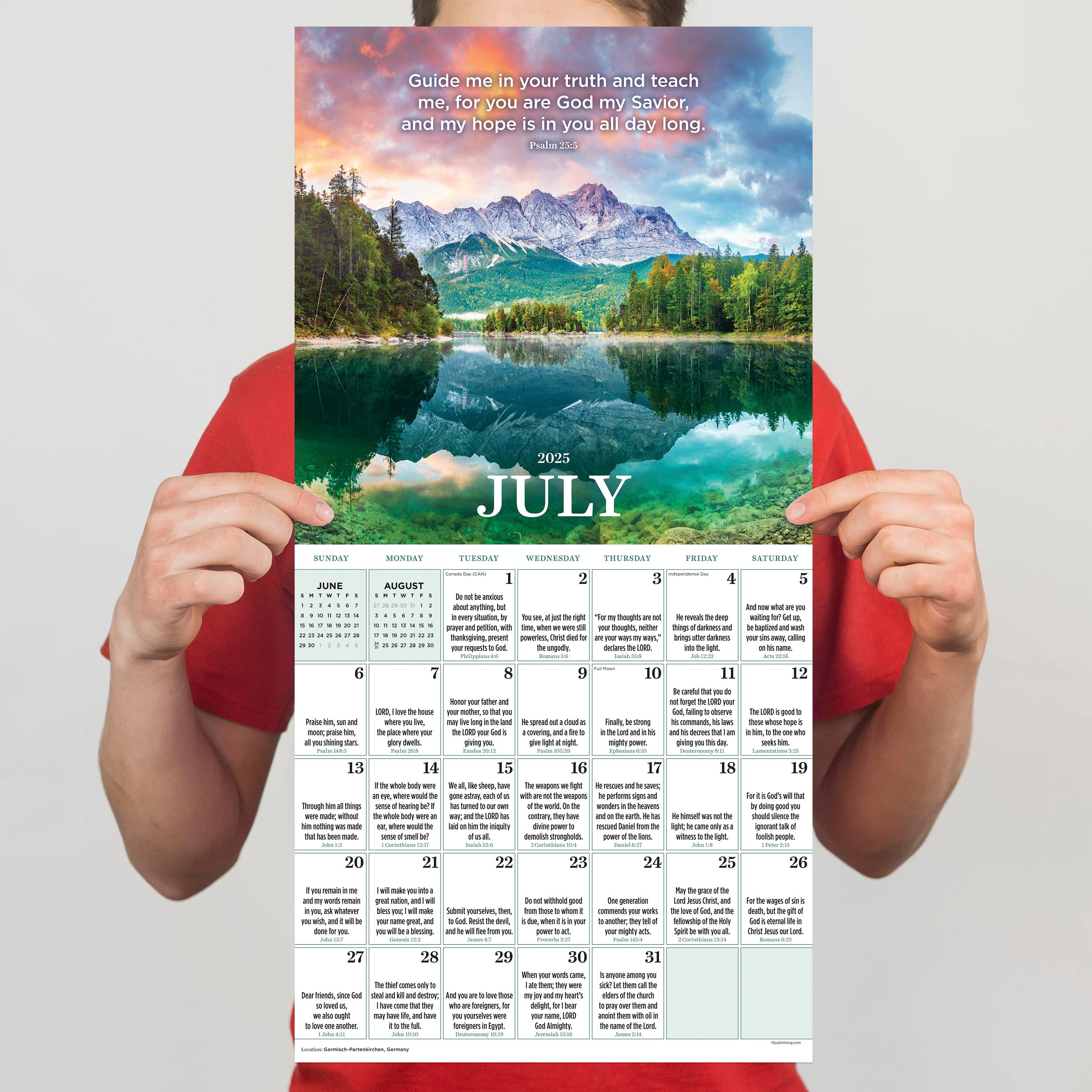 TF Publishing 2025 Daily Verse Wall Calendar