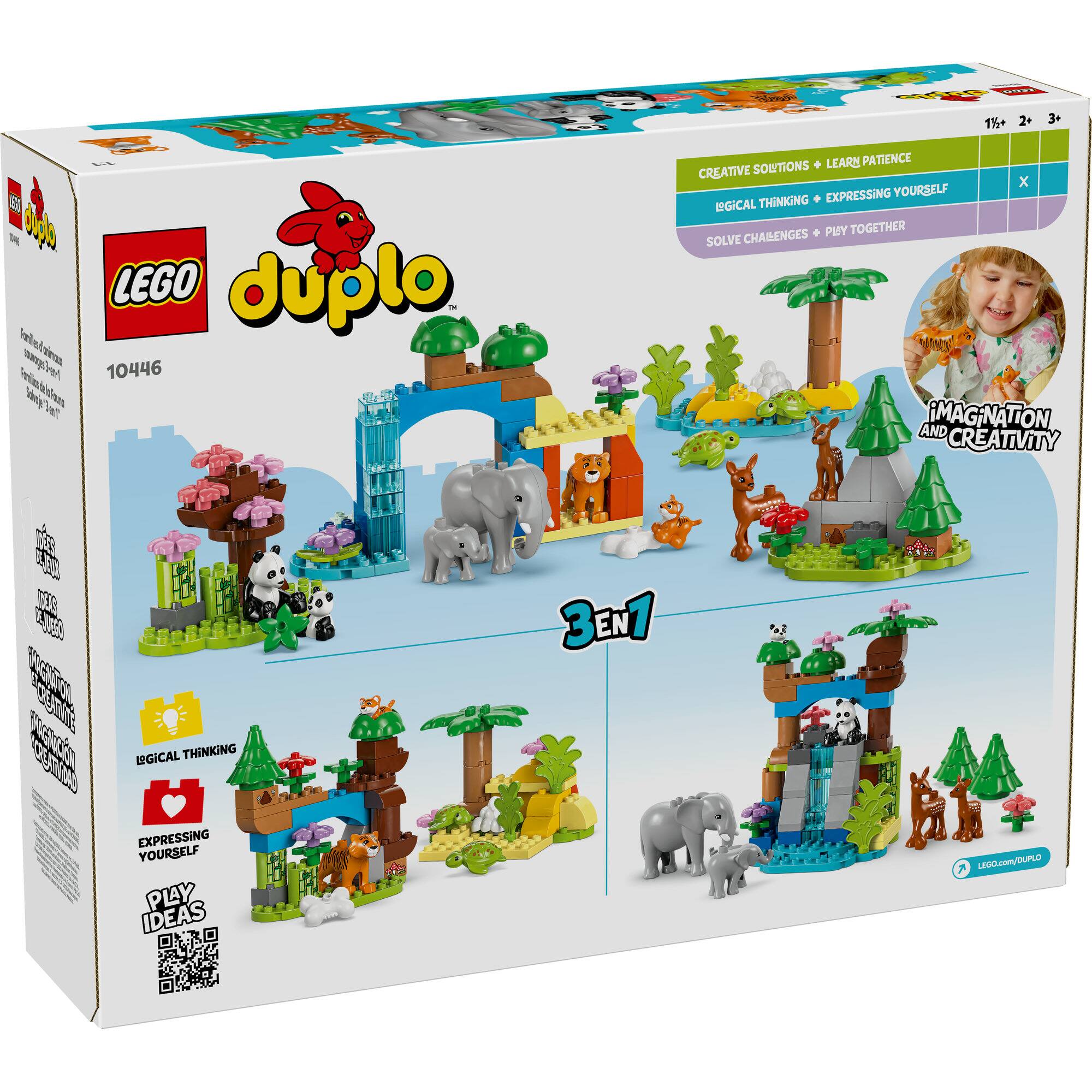 LEGO® DUPLO® Town 3in1 Wild Animal Families Set Learning Toy 10446