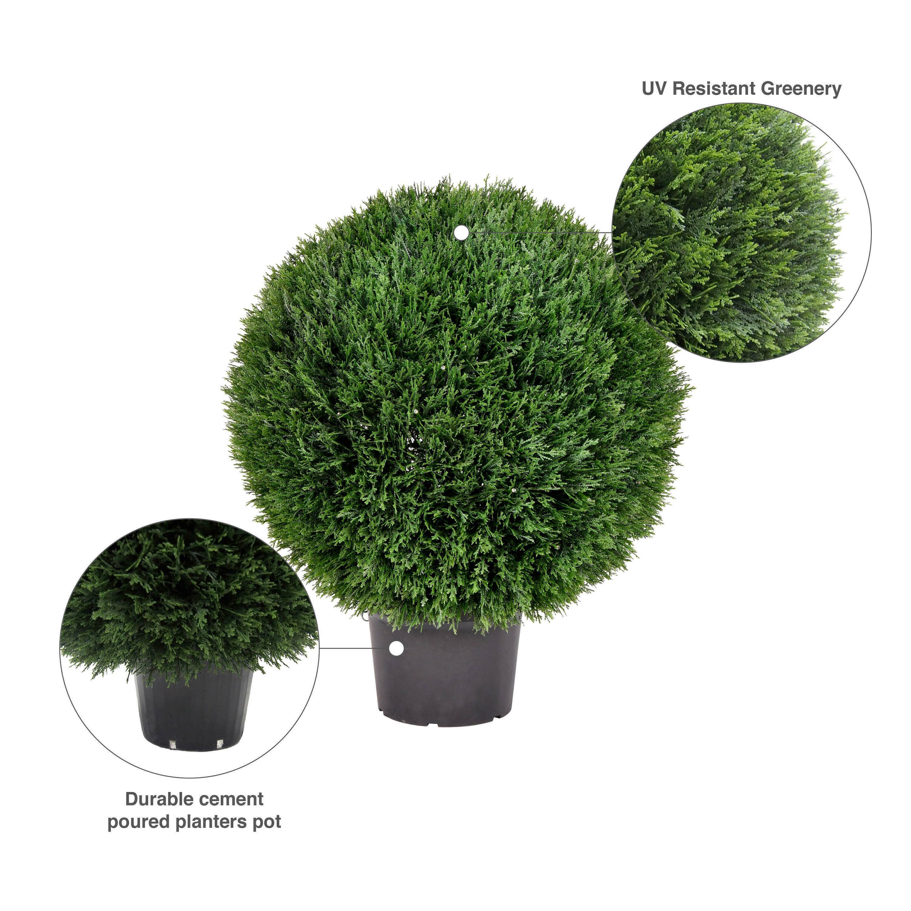 2ft. Potted Green Cedar Ball
