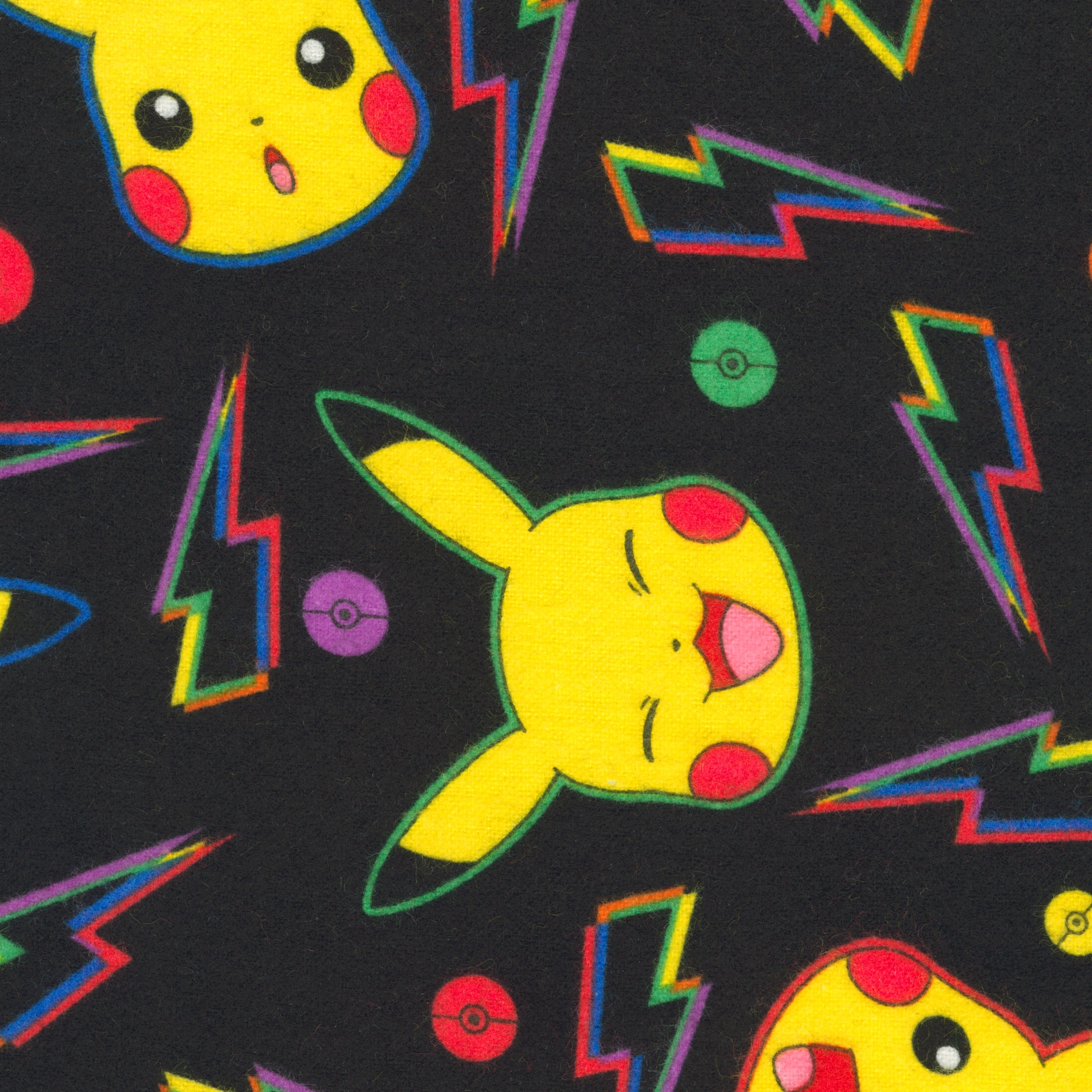 Pok&#xE9;mon&#x2122; Rainbow Pikachu Toss Cotton Fabric