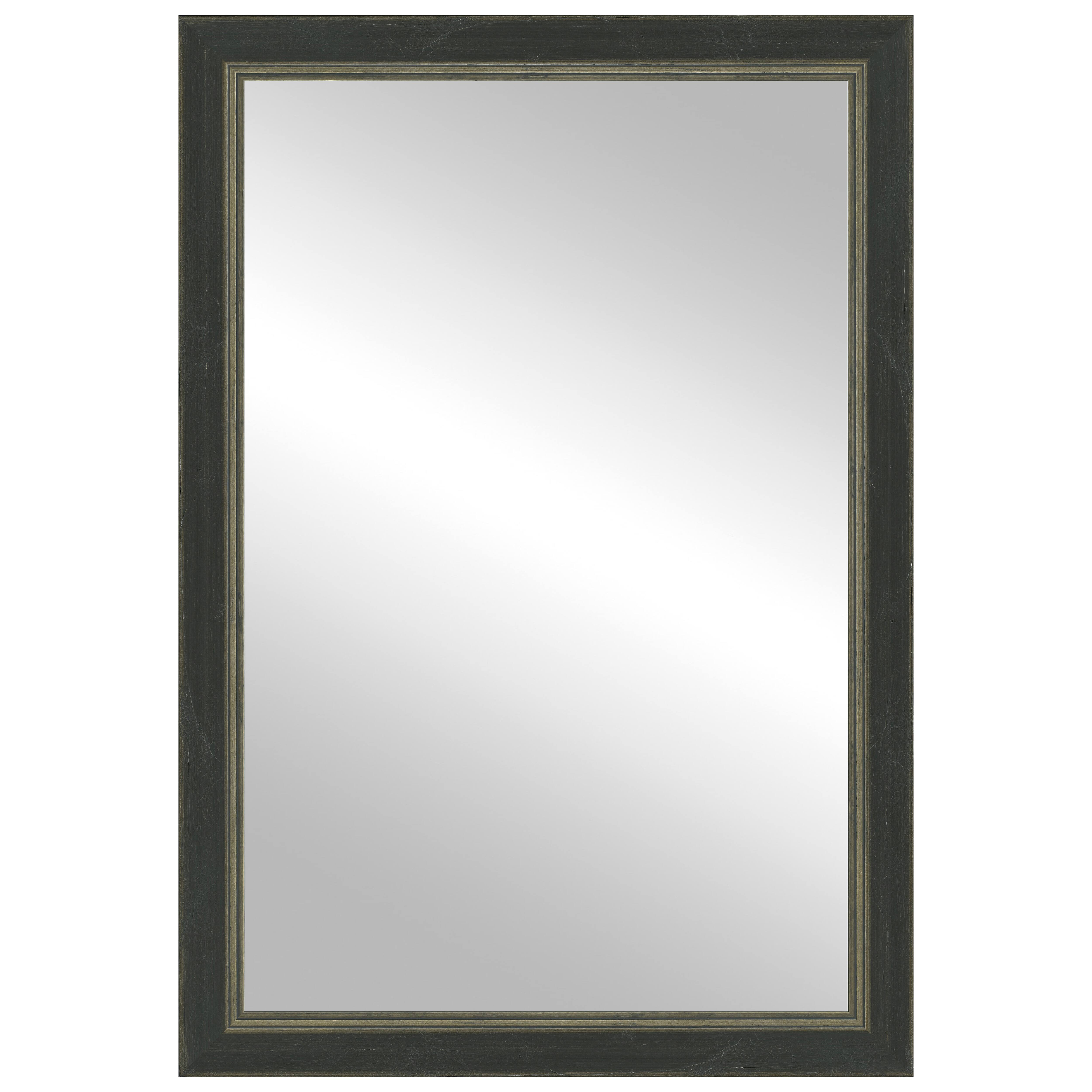 Timeless Frames® Dara Black & Silver 24" x 37" Framed Mirror