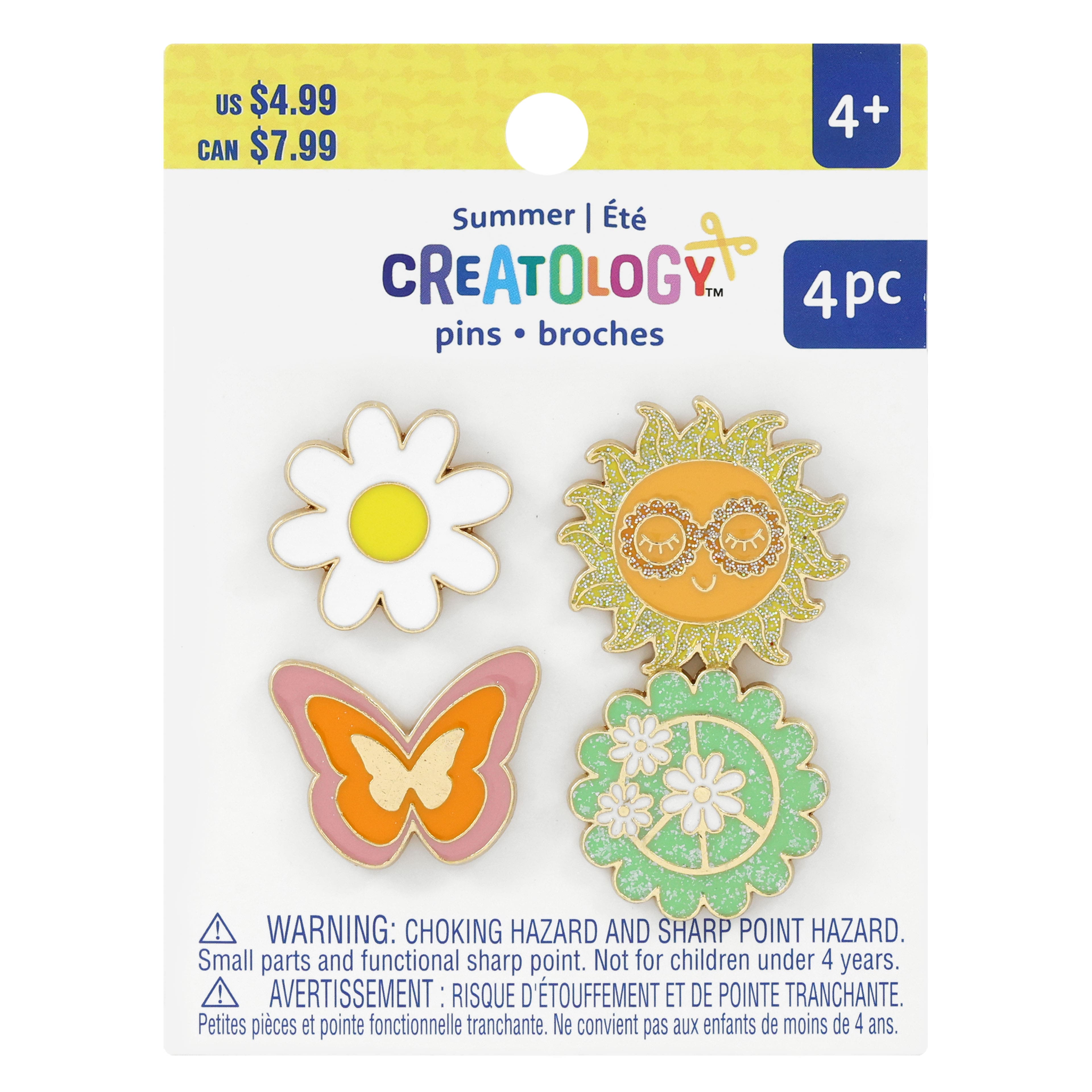 Summer Flower &#x26; Butterfly Pin Set by Creatology&#x2122;