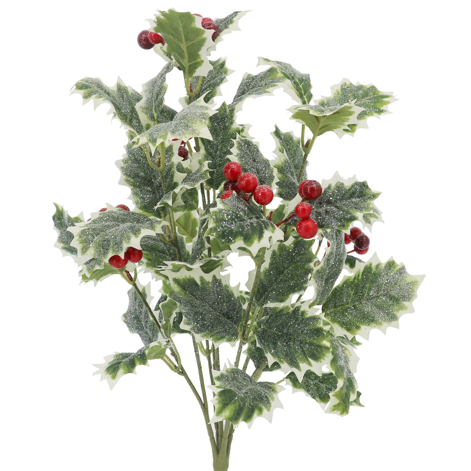 21.5&#x22; Icy Holly Leaf &#x26; Red Berry Deluxe Bush by Ashland&#xAE;