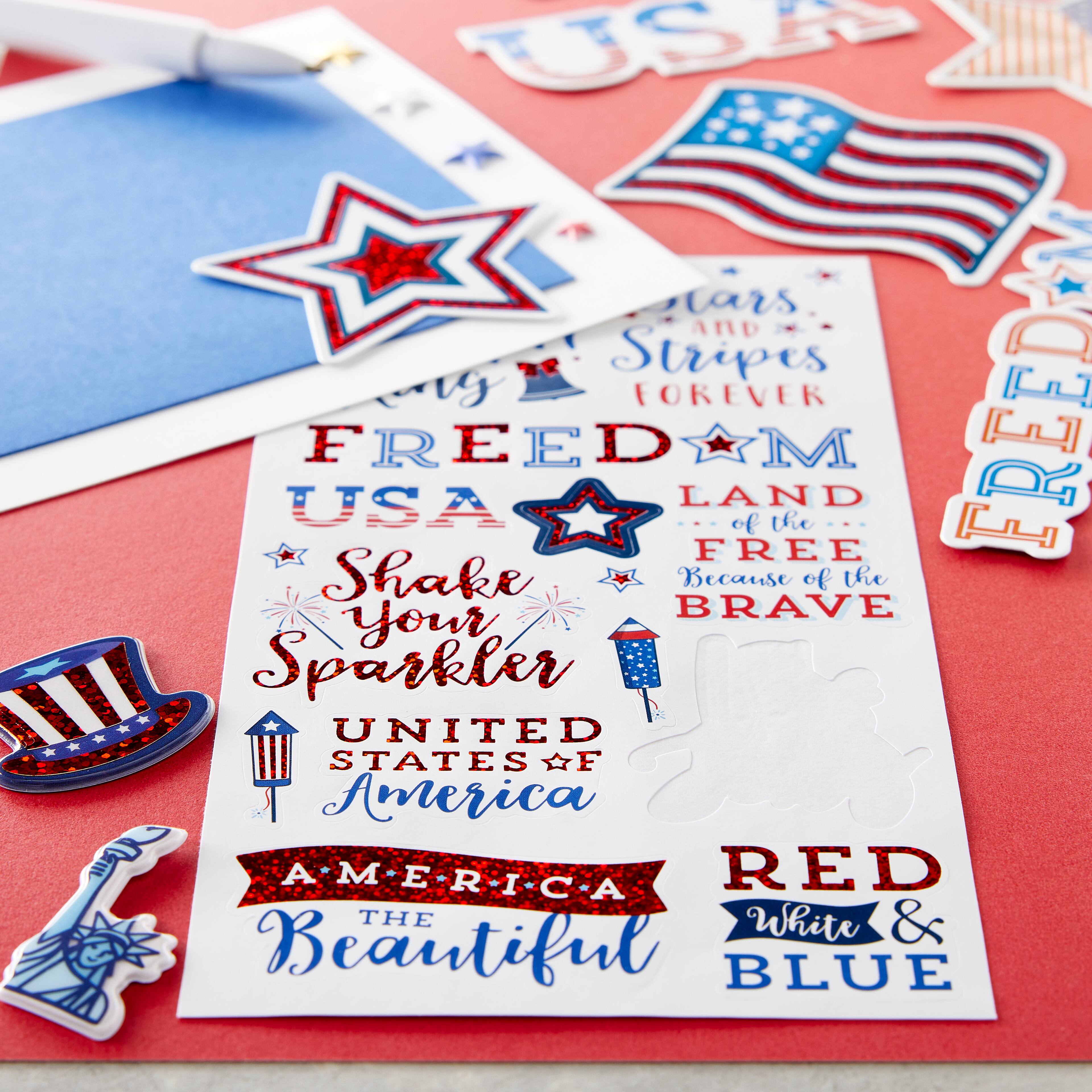 12 Pack: Americana Sticker Pack by Recollections&#x2122;
