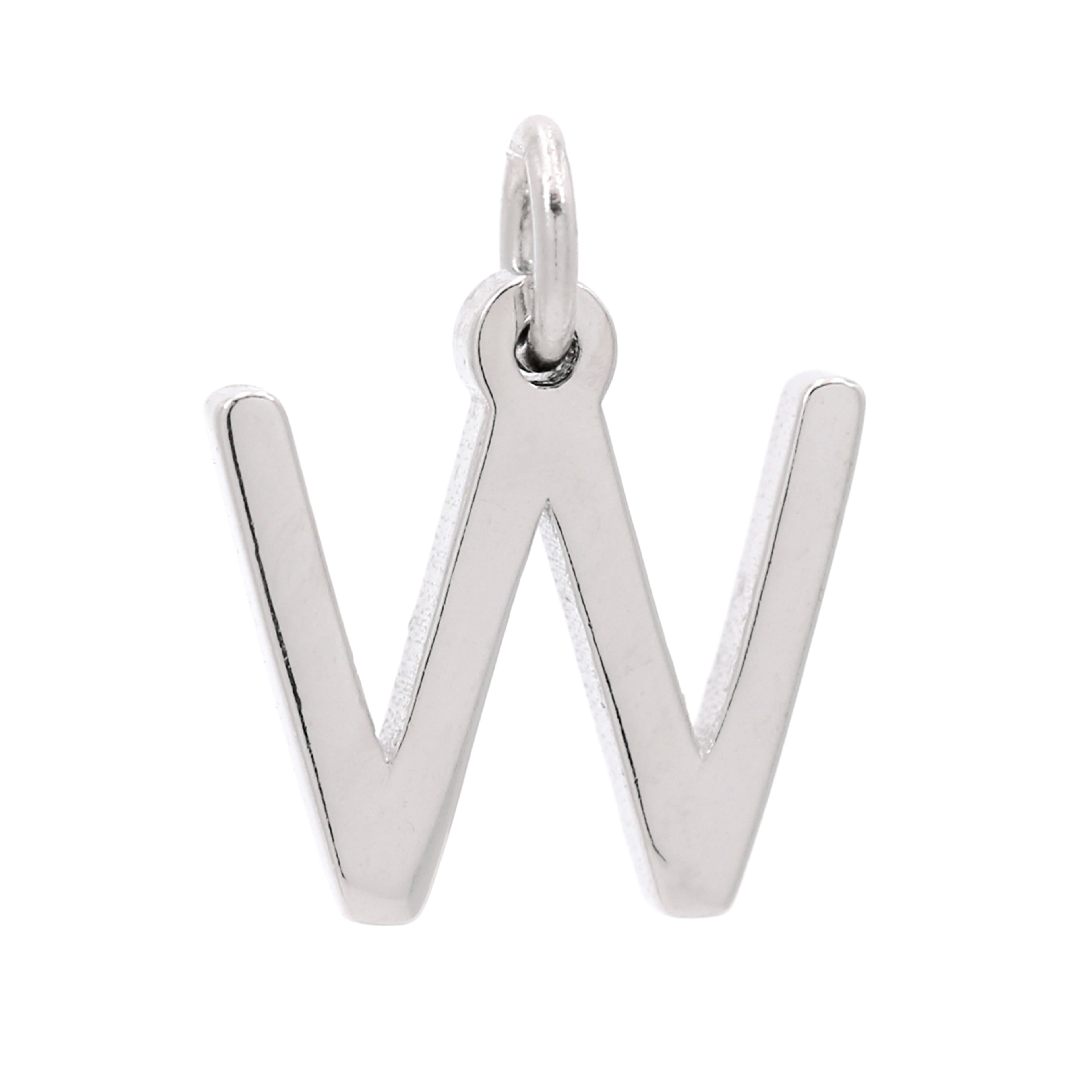12 Pack: Sterling Silver Alphabet Charm by Bead Landing™