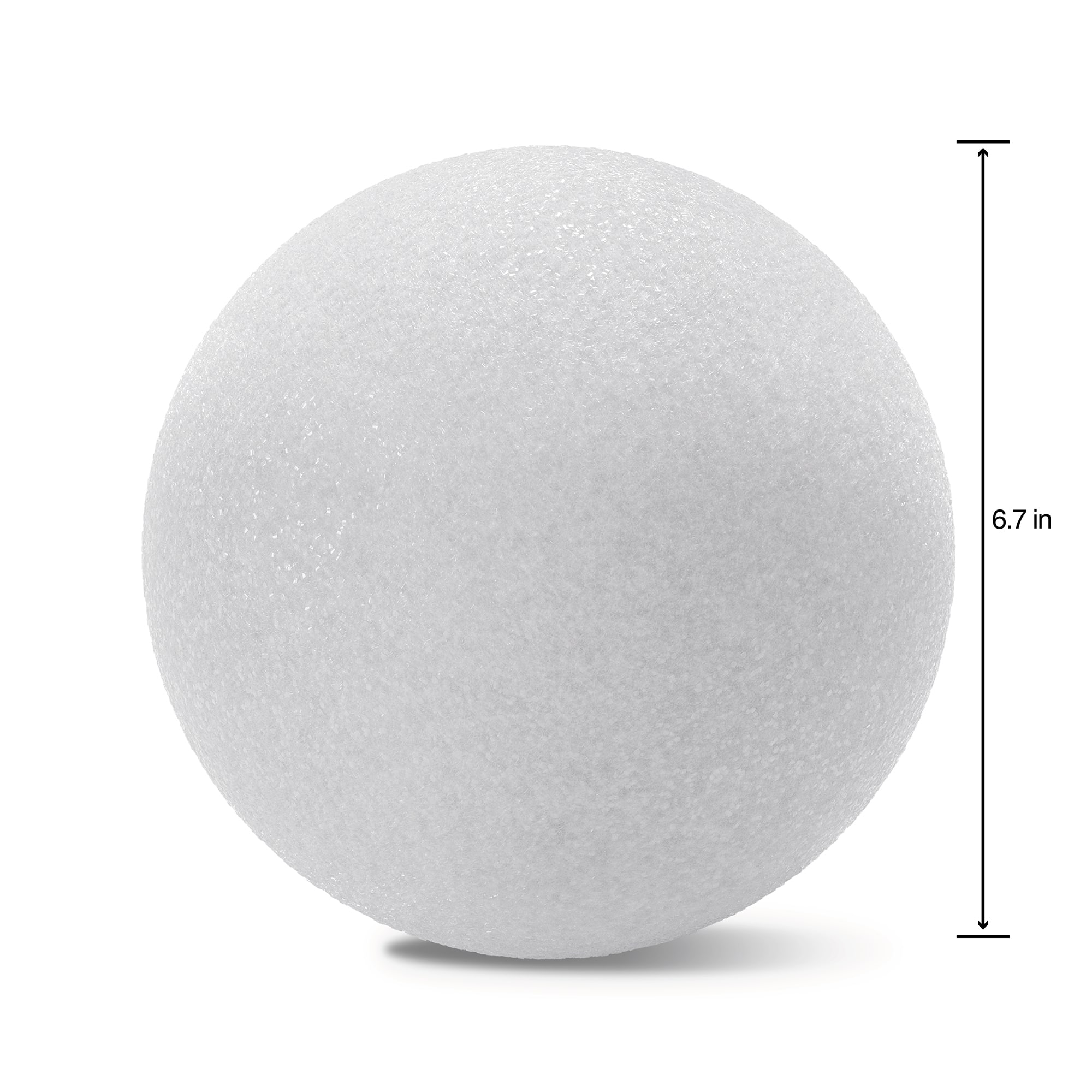 12 Pack: FloraCraft® Foam Ball White, 7"
