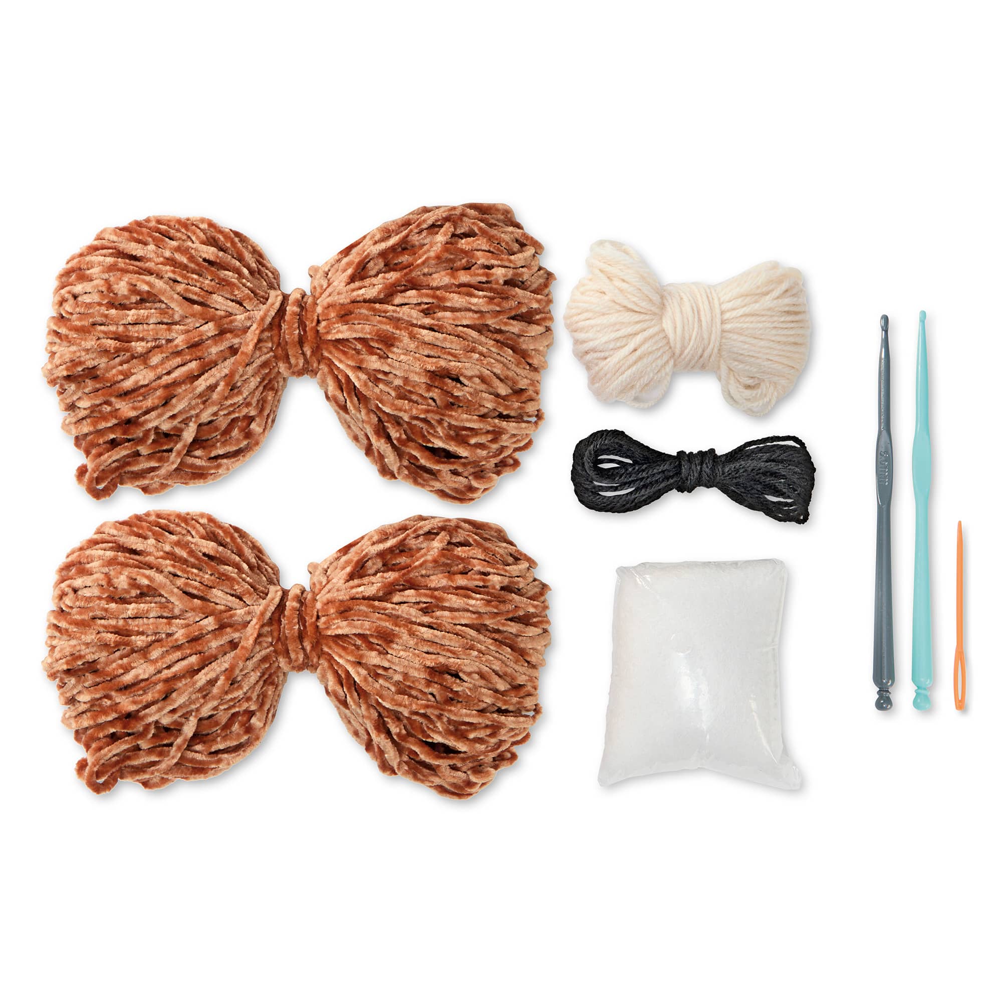 9.5&#x22; Benjamin the Bear Chenille Crochet Kit by Loops &#x26; Threads&#xAE;