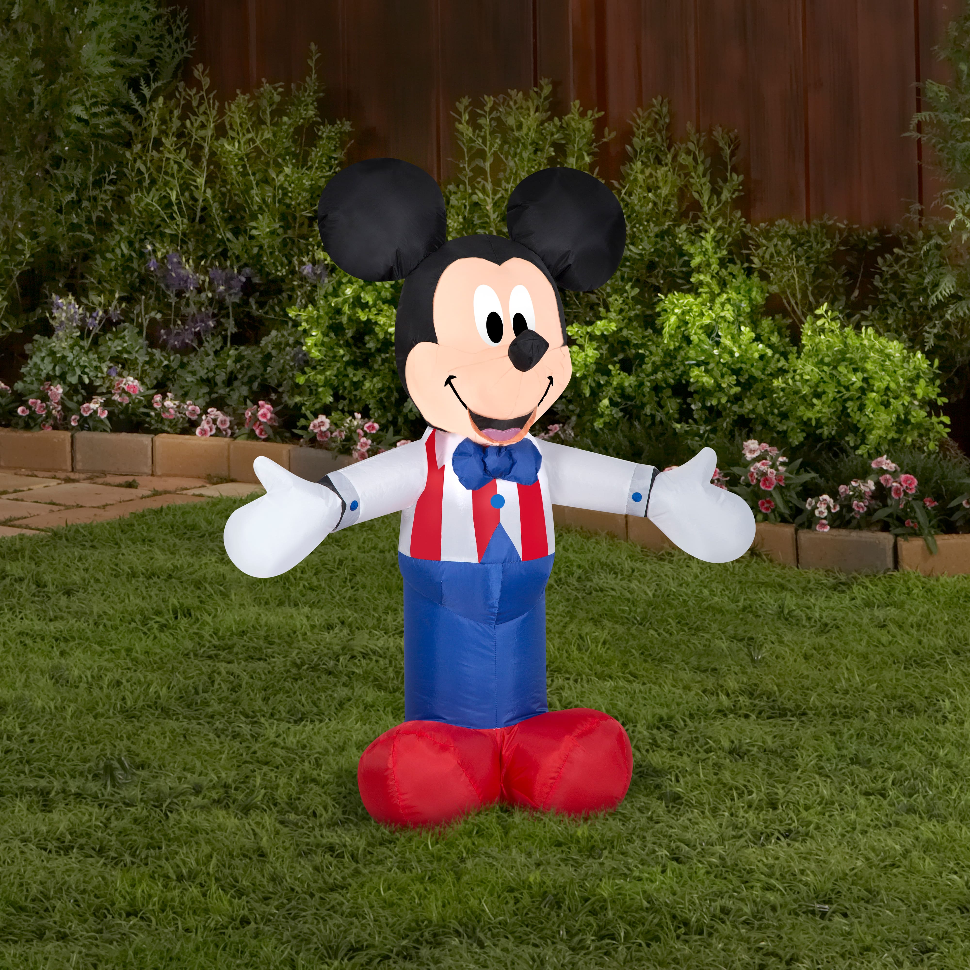 3.5ft. Airblown&#xAE; Inflatable Patriotic Mickey Mouse