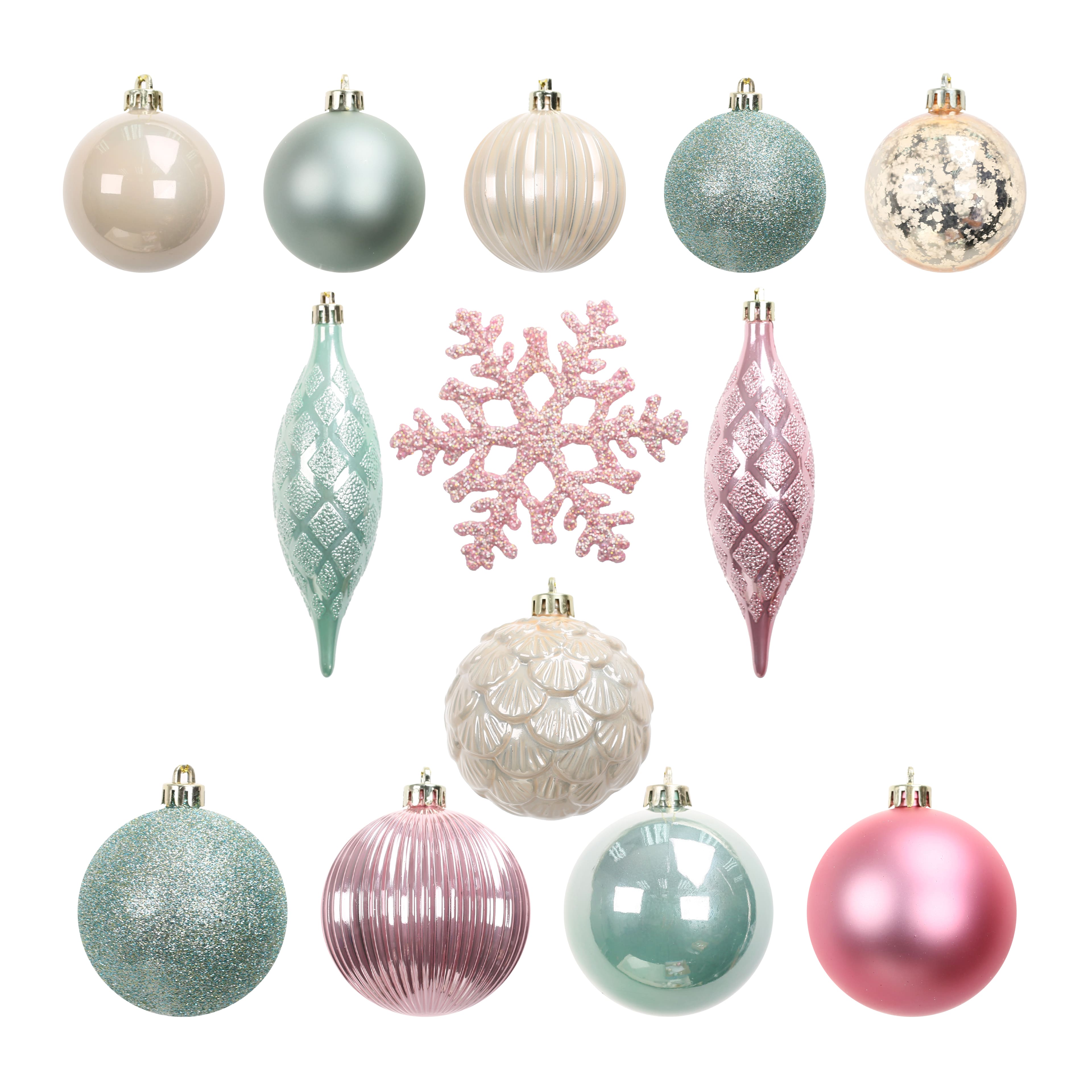 40 Pack Gala Mixed Shatterproof Ornaments by Ashland&#xAE;