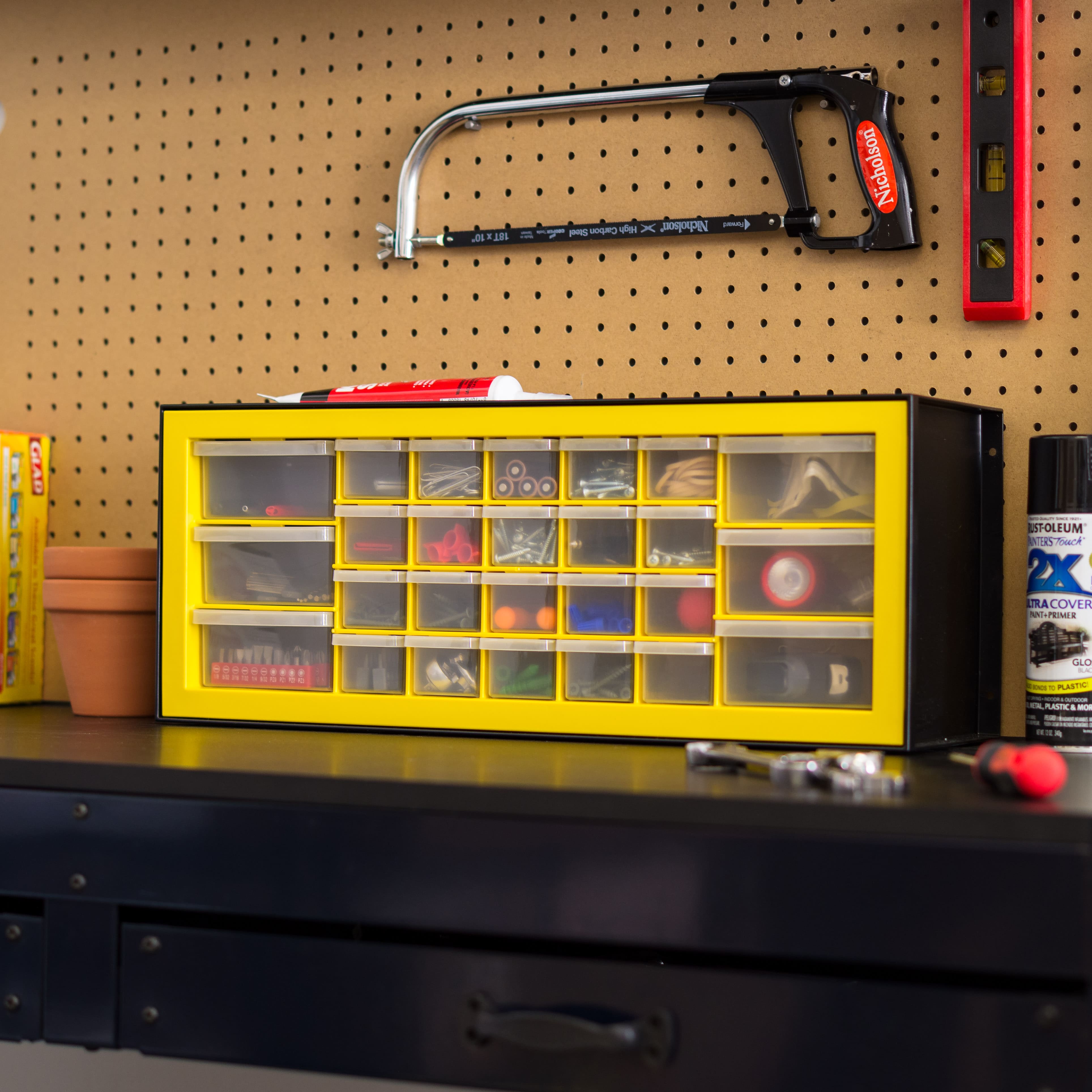 IRIS Black and Yellow 26-Drawer Parts Cabinet