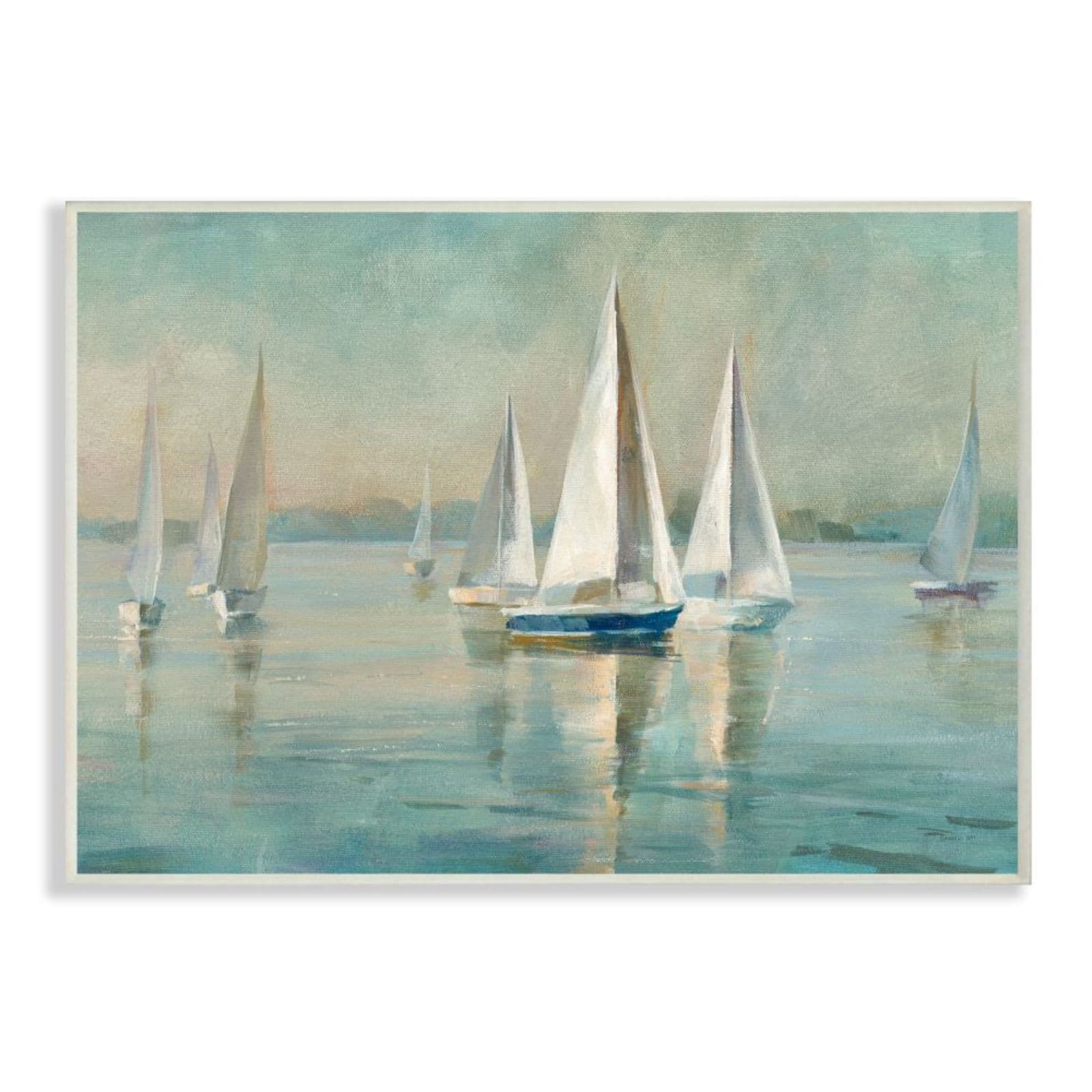 Stupell Industries Sailboats & Lake Nautical Wall Art
