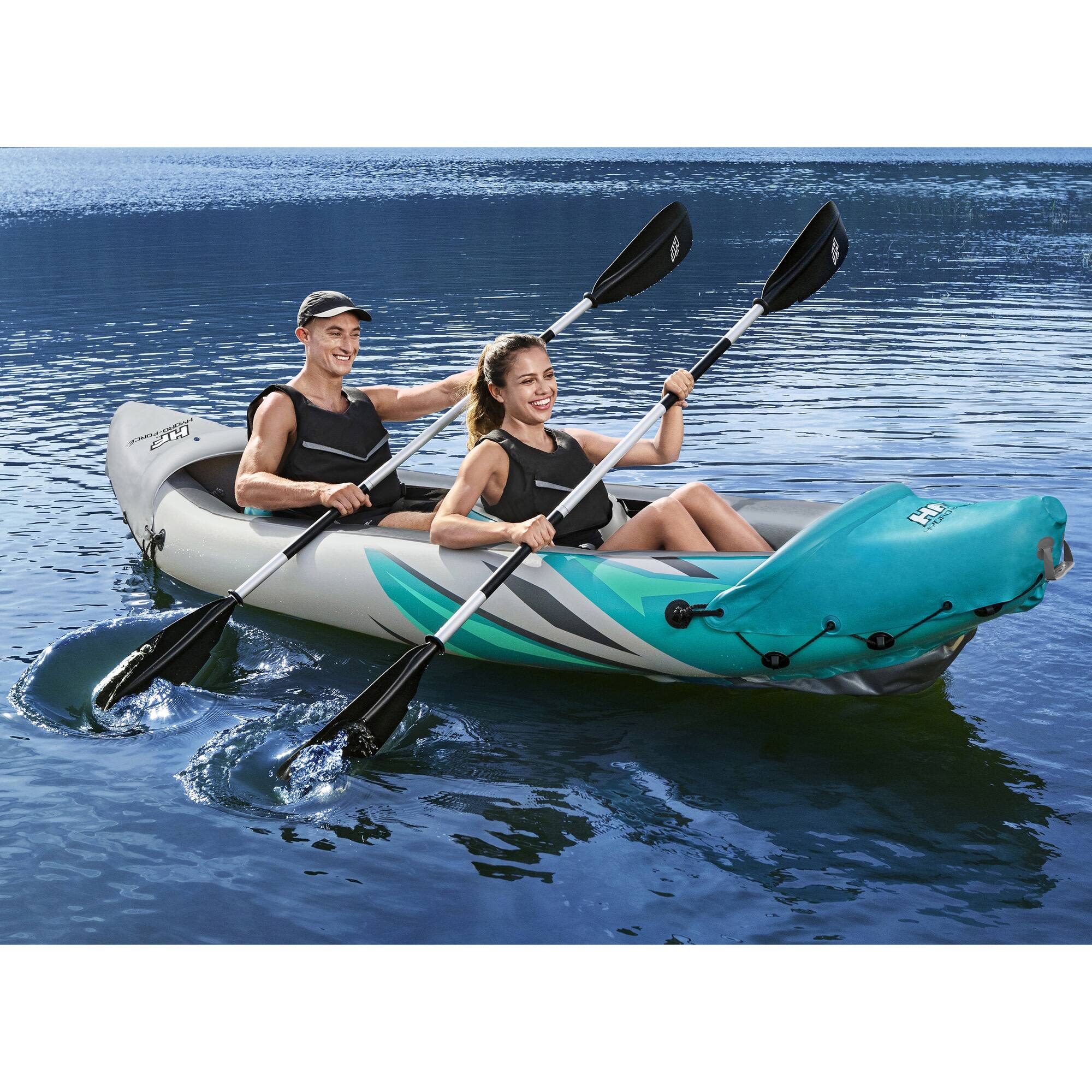 Bestway 11.5ft. Hydro-Force Voyager X4 Inflatable Raft Set