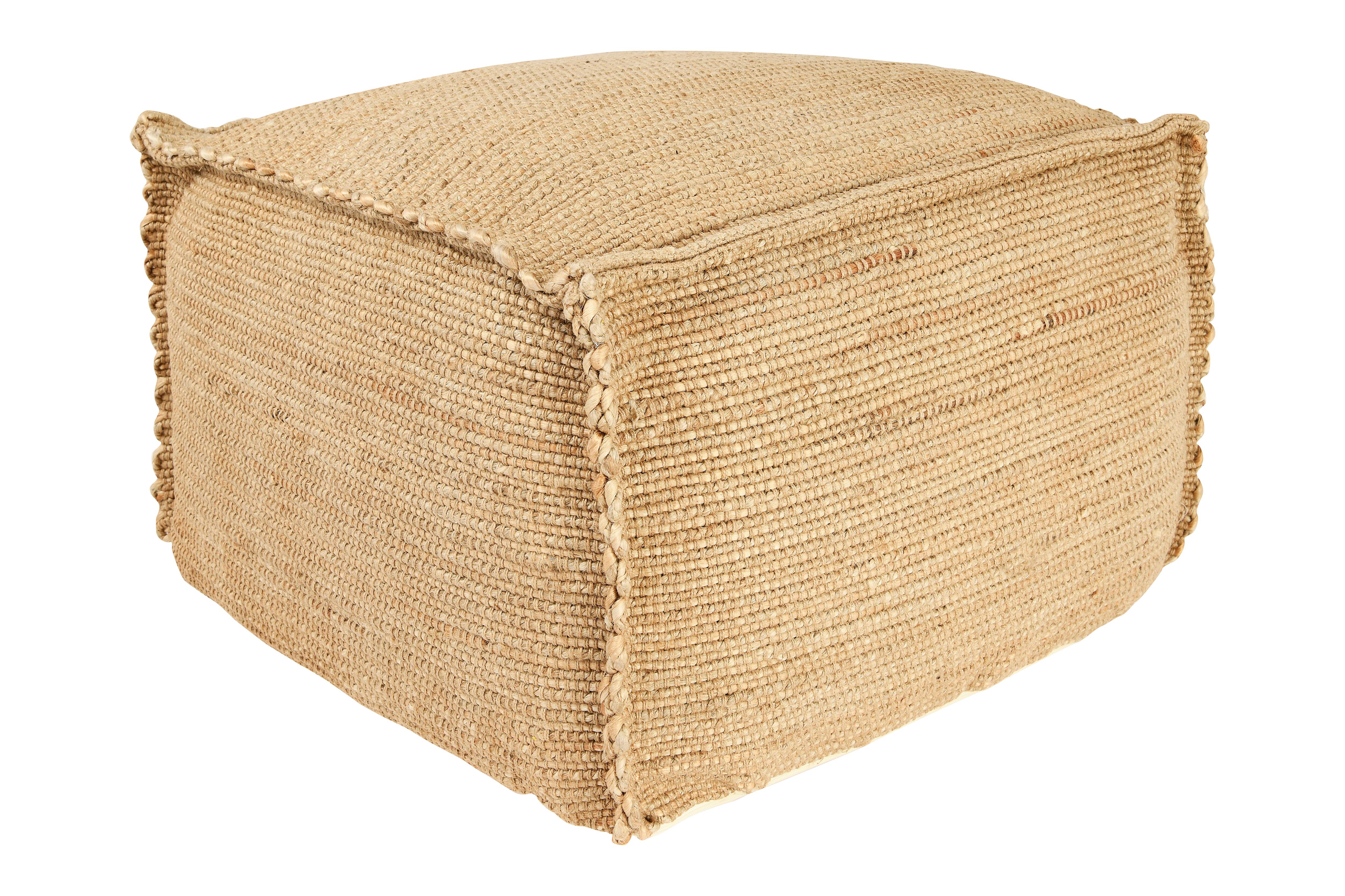 Hello Honey&#xAE; 24&#x22; Handwoven Jute Pouf