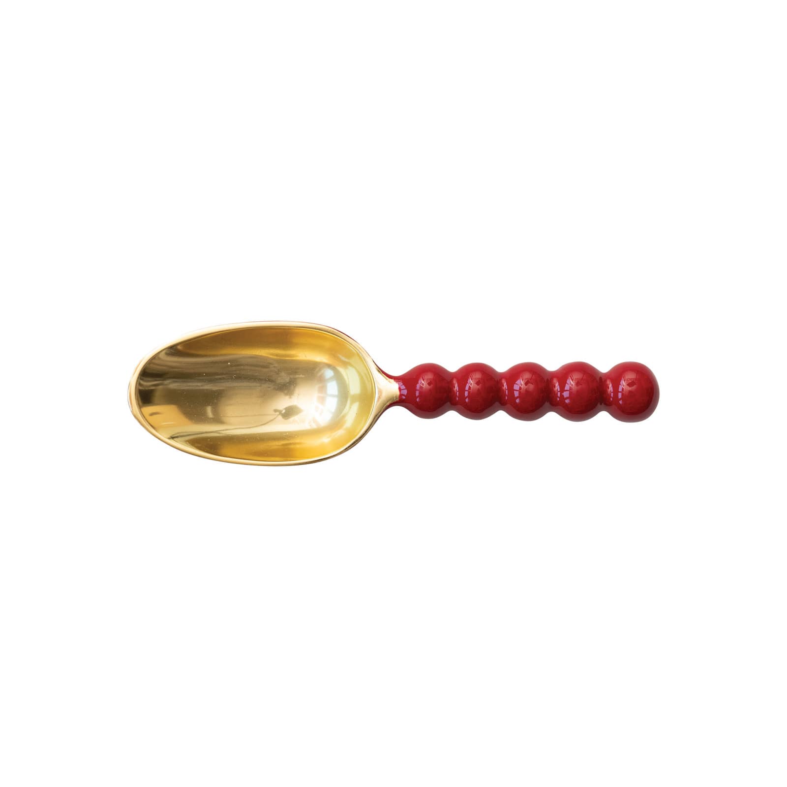 Hello Honey® 9.5" Red & Gold Enameled Aluminum Scoop