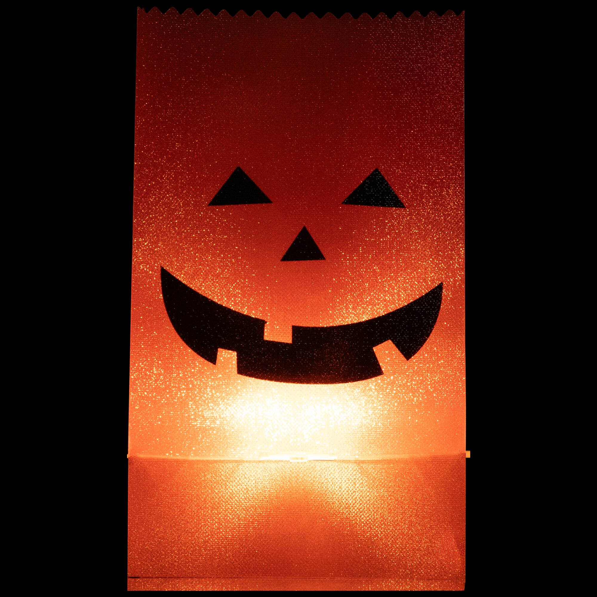 Jack-O-Lantern Halloween Luminary Pathway Markers Set