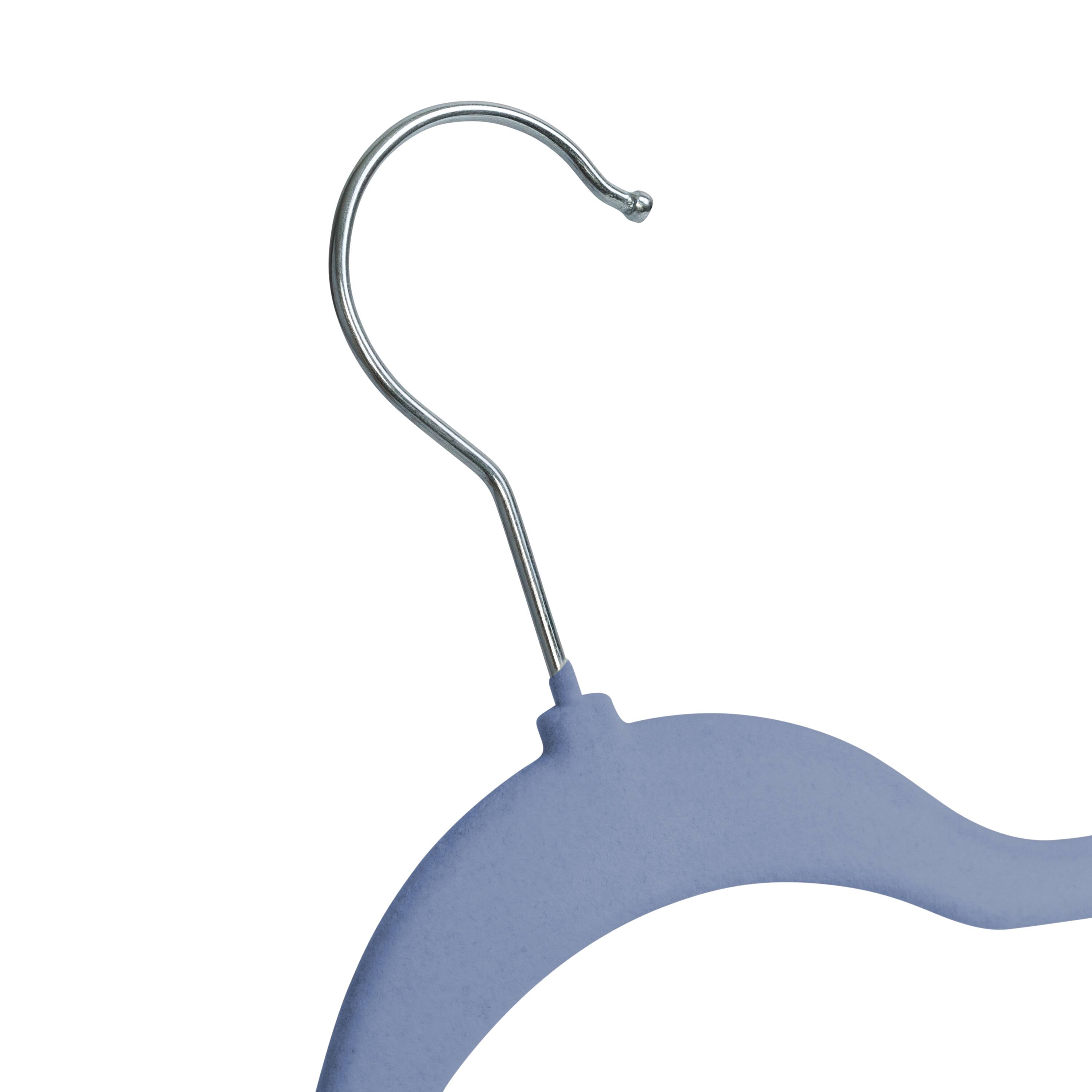 Honey Can Do Cobalt Slim-Profile Non-Slip Velvet Hangers, 25ct.