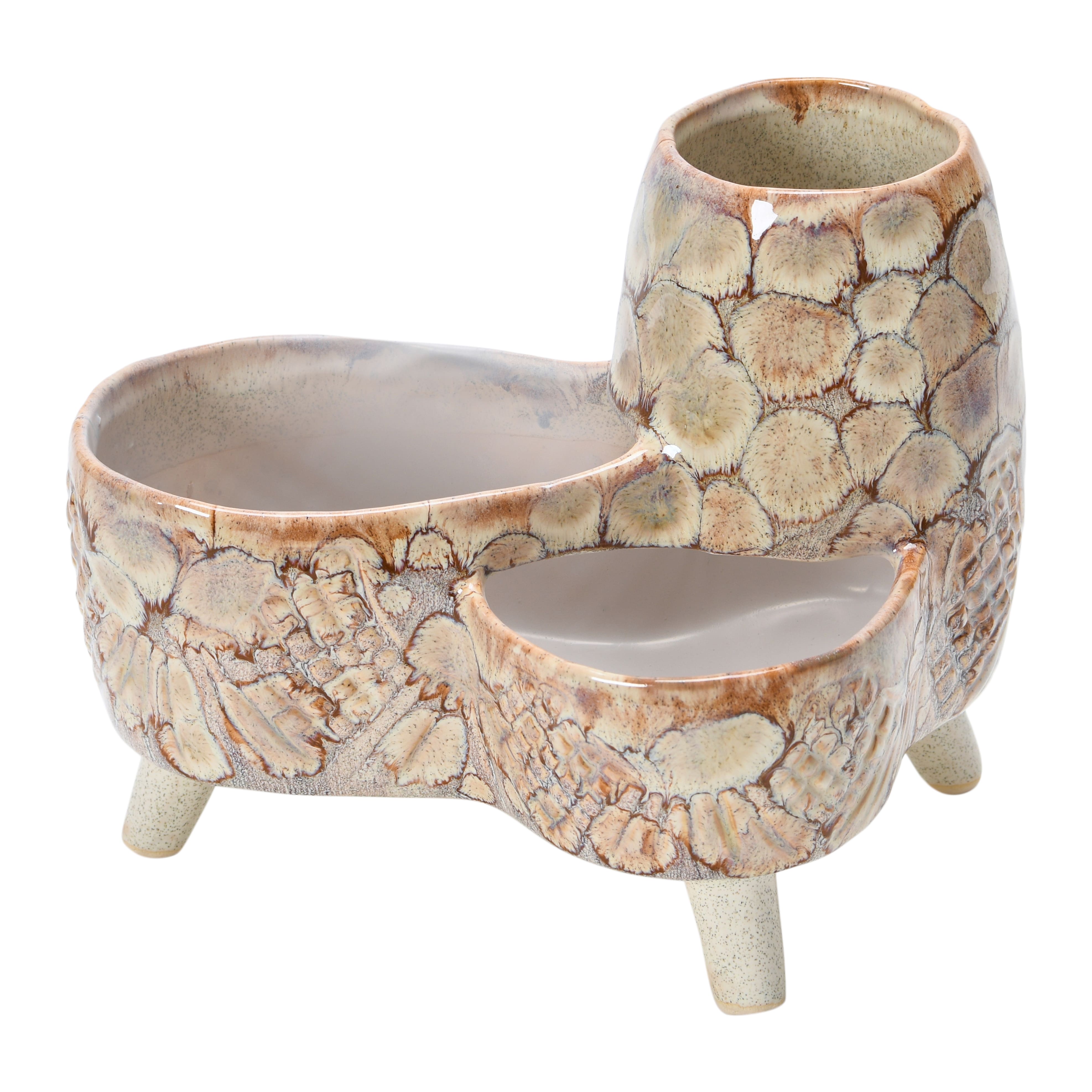 Hello Honey® 8.5" Stoneware Planter with 3 Openings