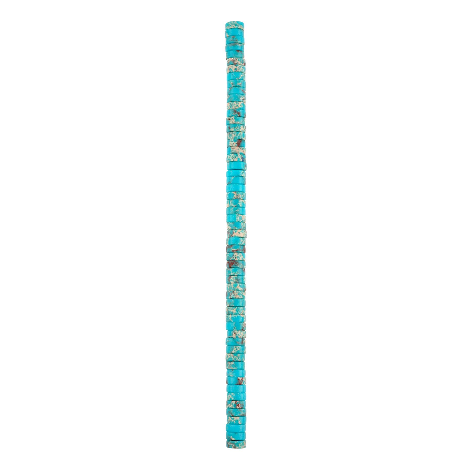 Blue Dyed Imperial Jasper Heishi Beads by Bead Landing&#x2122;