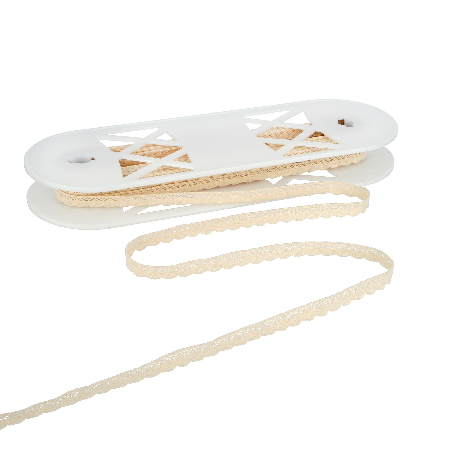 0.37&#x22; Ivory Scalloped Crochet Lace Trim by Celebrate It&#xAE;