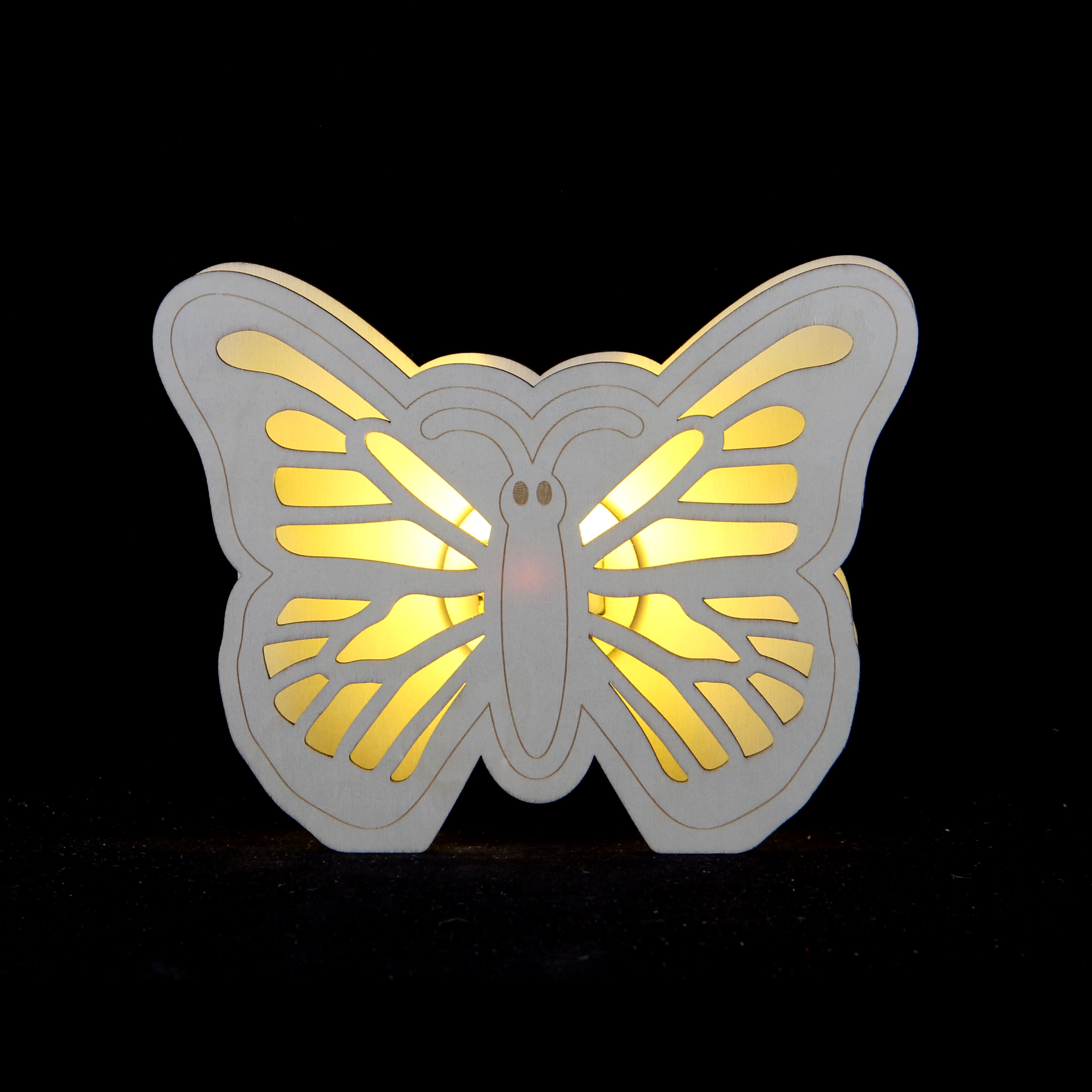 6.5&#x22; Butterfly DIY LED Plywood D&#xE9;cor by Make Market&#xAE;