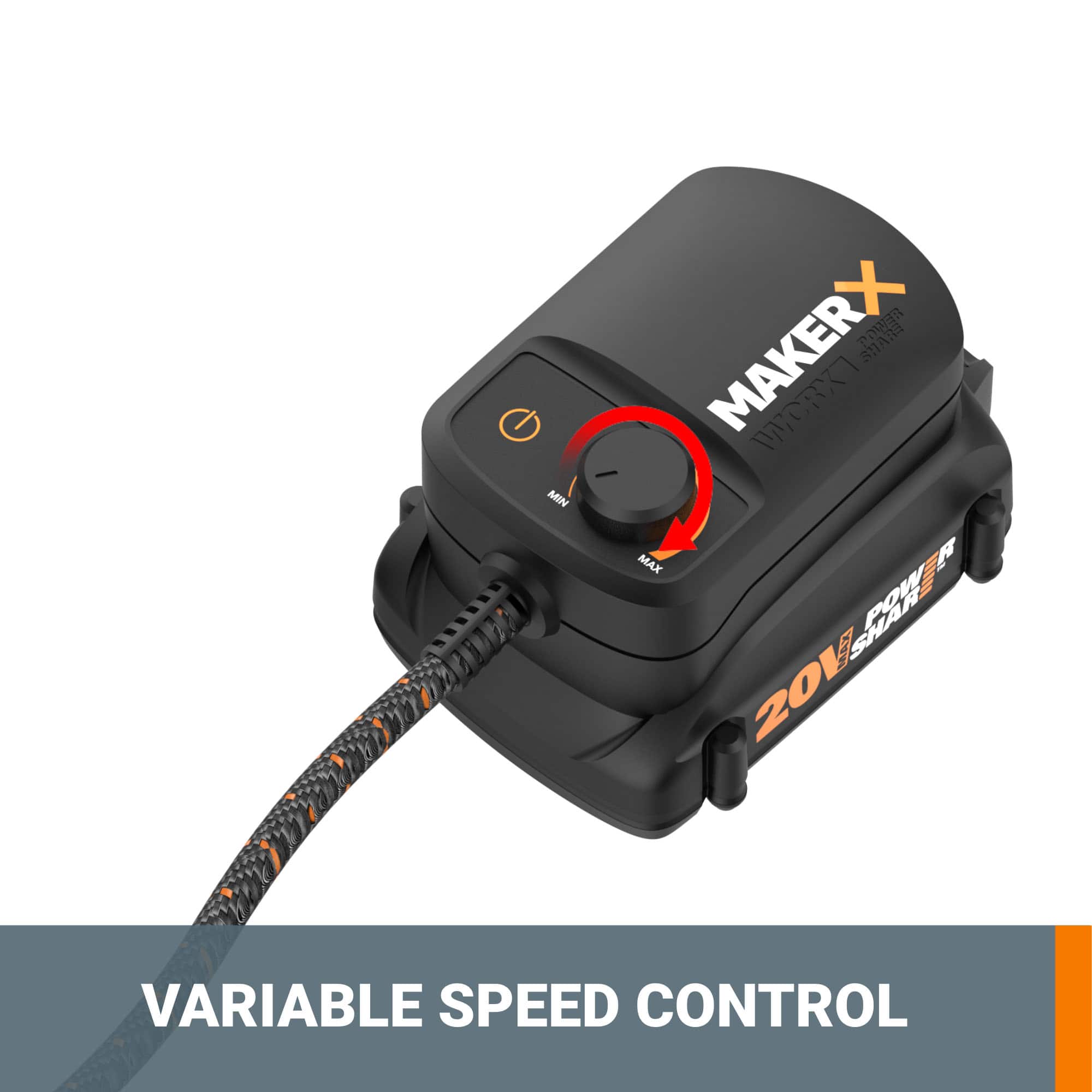 Worx Power Share MakerX Kit Rotary Tool, Mini Heat Gun