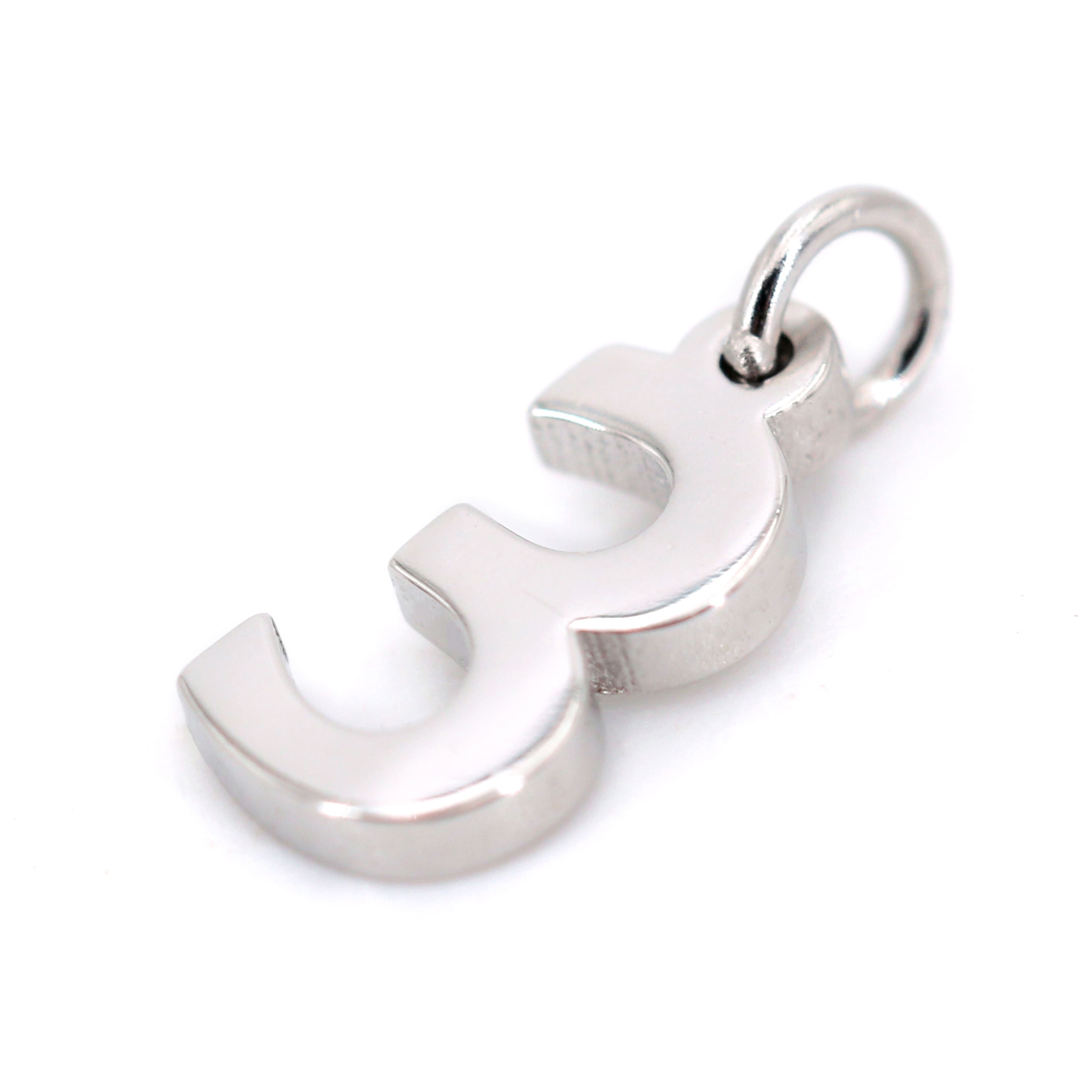 12 Pack: Sterling Silver Number Charm by Bead Landing&#x2122;