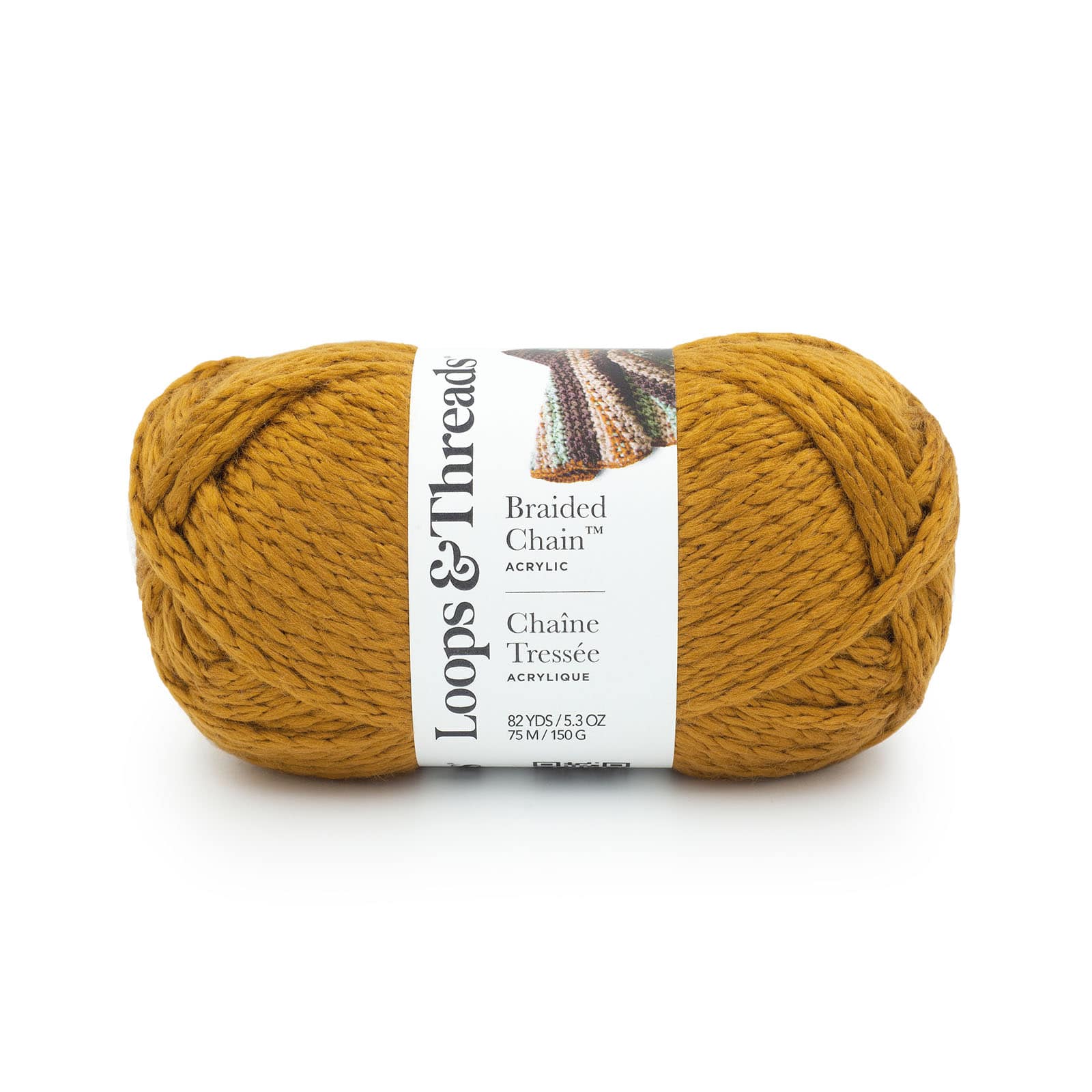 Braided Chain Yarn by Loops & Threads in Tiger's Eye | 5.3 | Michaels