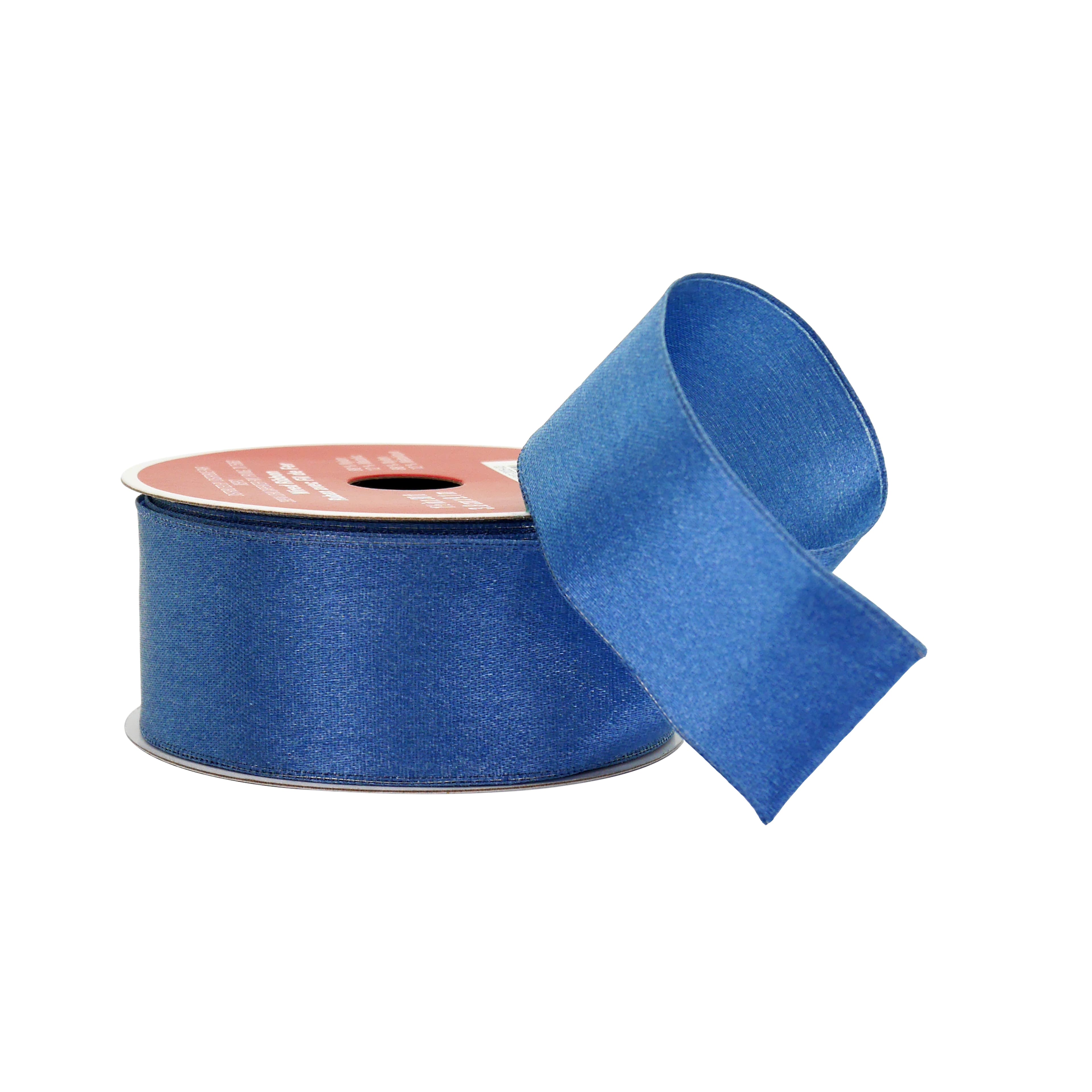 1.5&#x22; x 30ft. Navy Wired Satin Ribbon by Celebrate It&#xAE;