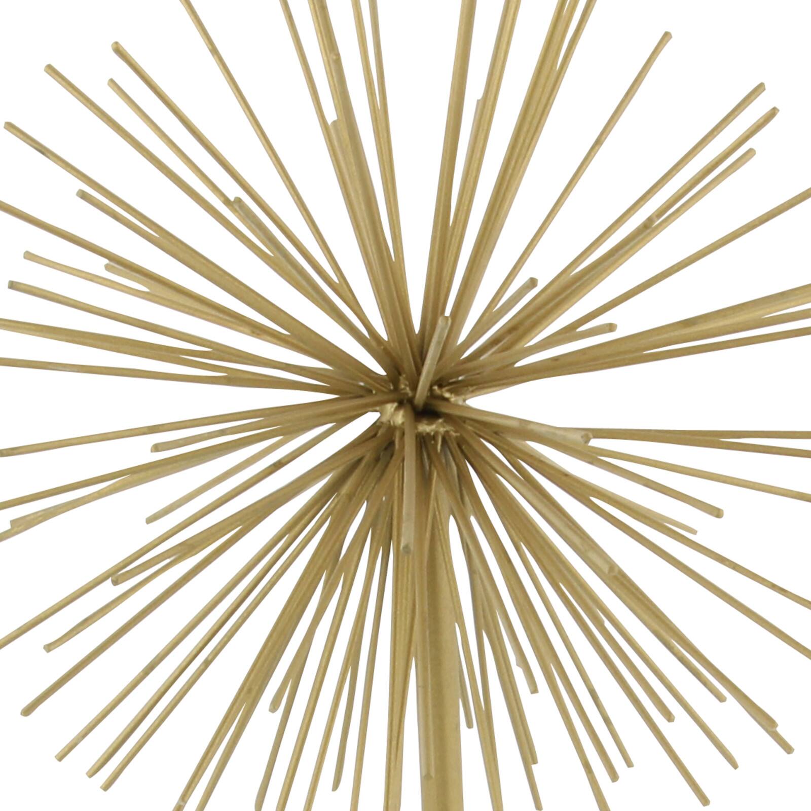 CosmoLiving by Cosmopolitan Gold Tin Contemporary Geometric Sculpture Set