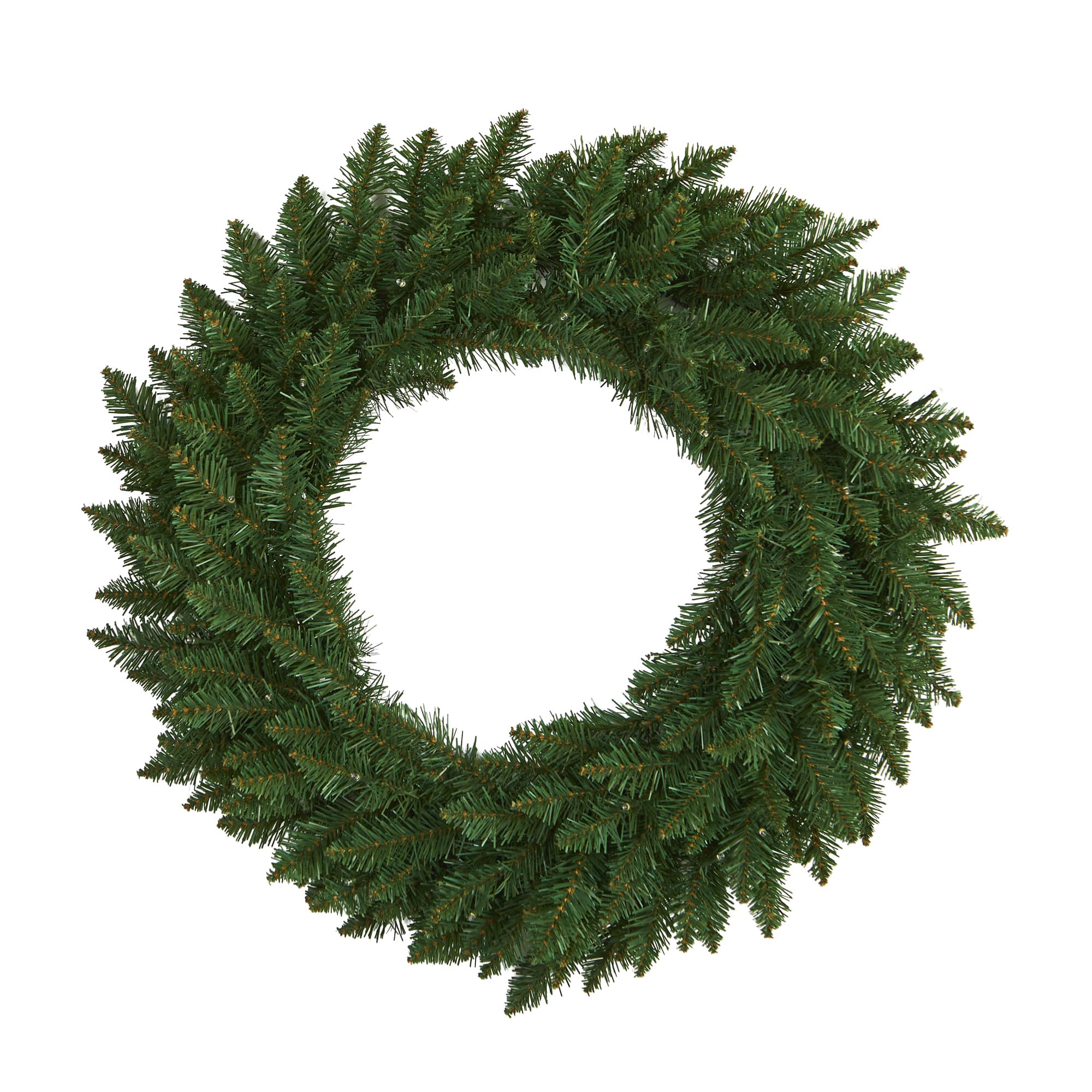 24" LED Green Pine Artificial Christmas Wreath