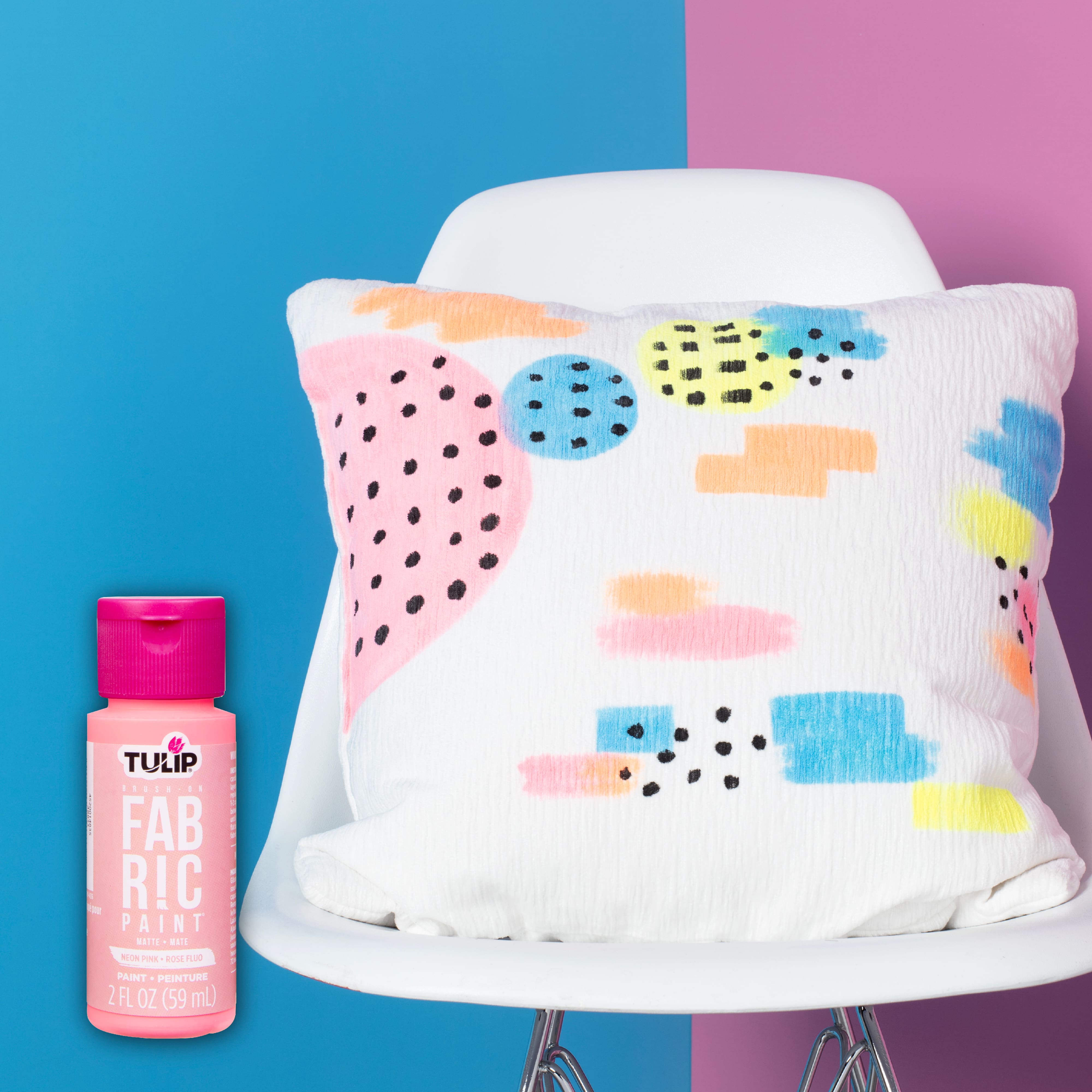 12 Pack: Tulip® Matte Neon Brush-On Fabric Paint