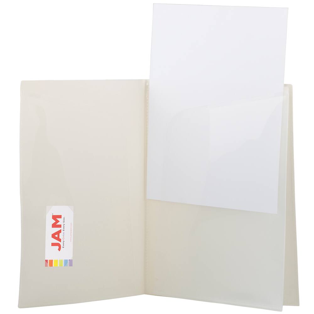 JAM Paper Heavy Duty Plastic High Pocket Organizer