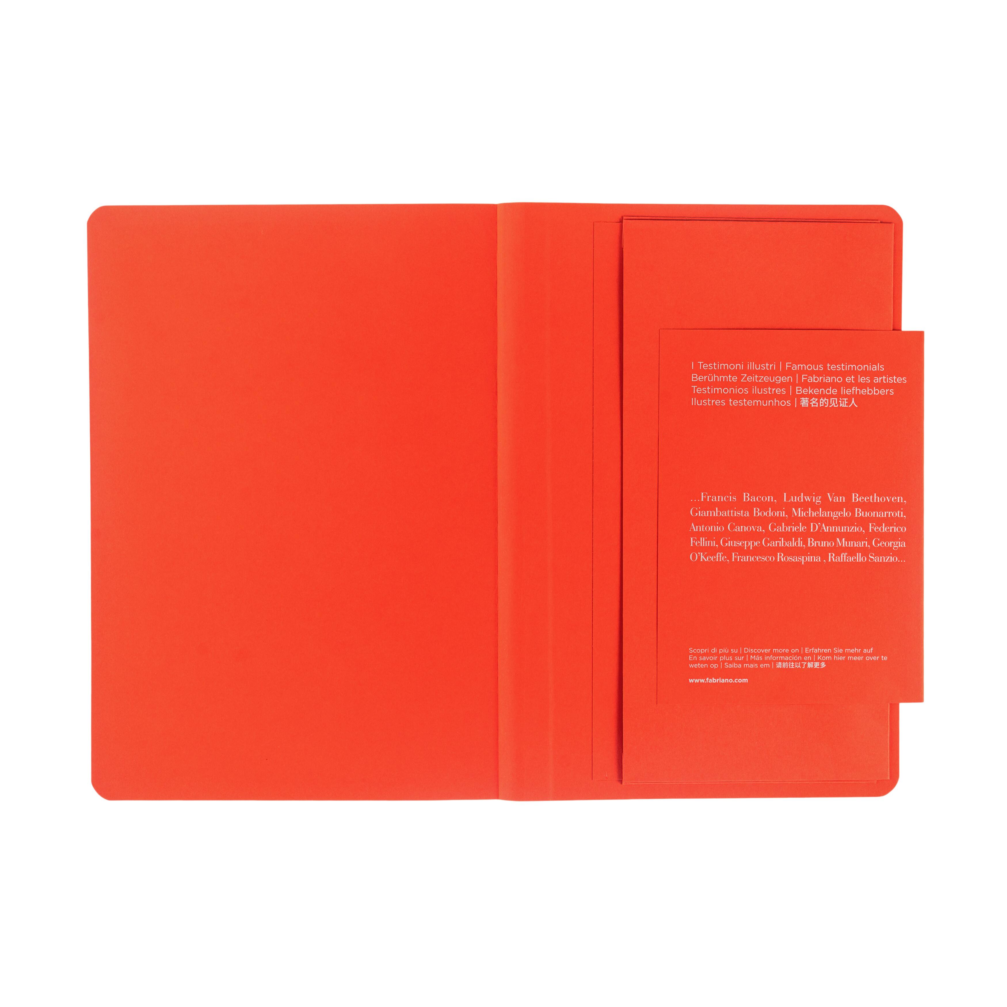 Fabriano® EcoQua Plus A5 Lined Fabric-Bound Notebook