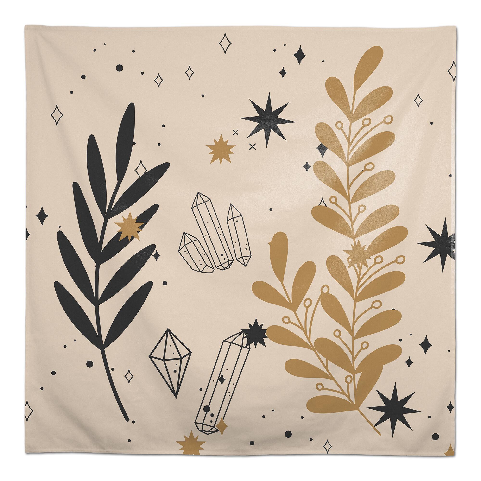 Leaf Crystals 6 58" x 58" Tablecloth