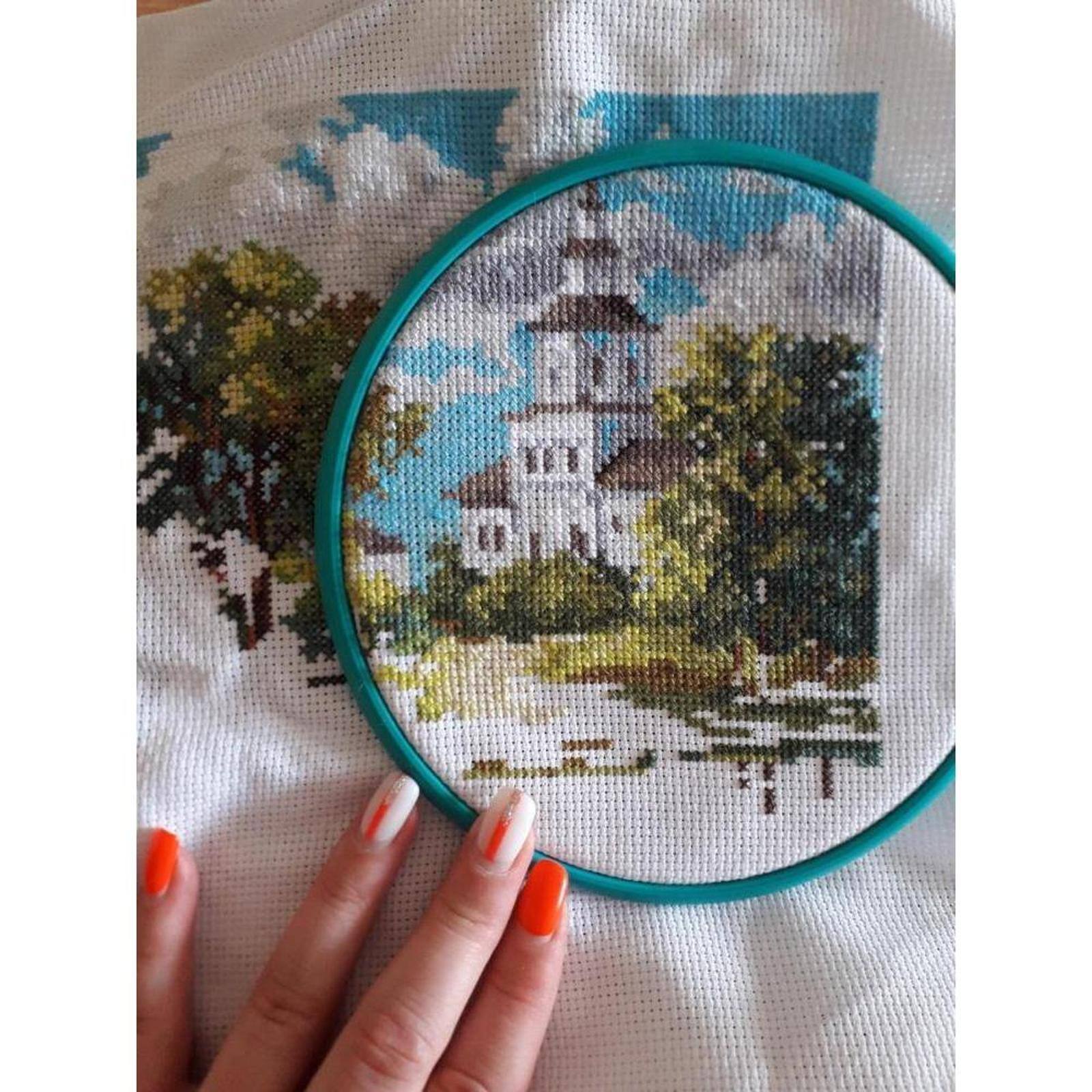 Alisa The Church Near The Pond Cross Stitch Kit