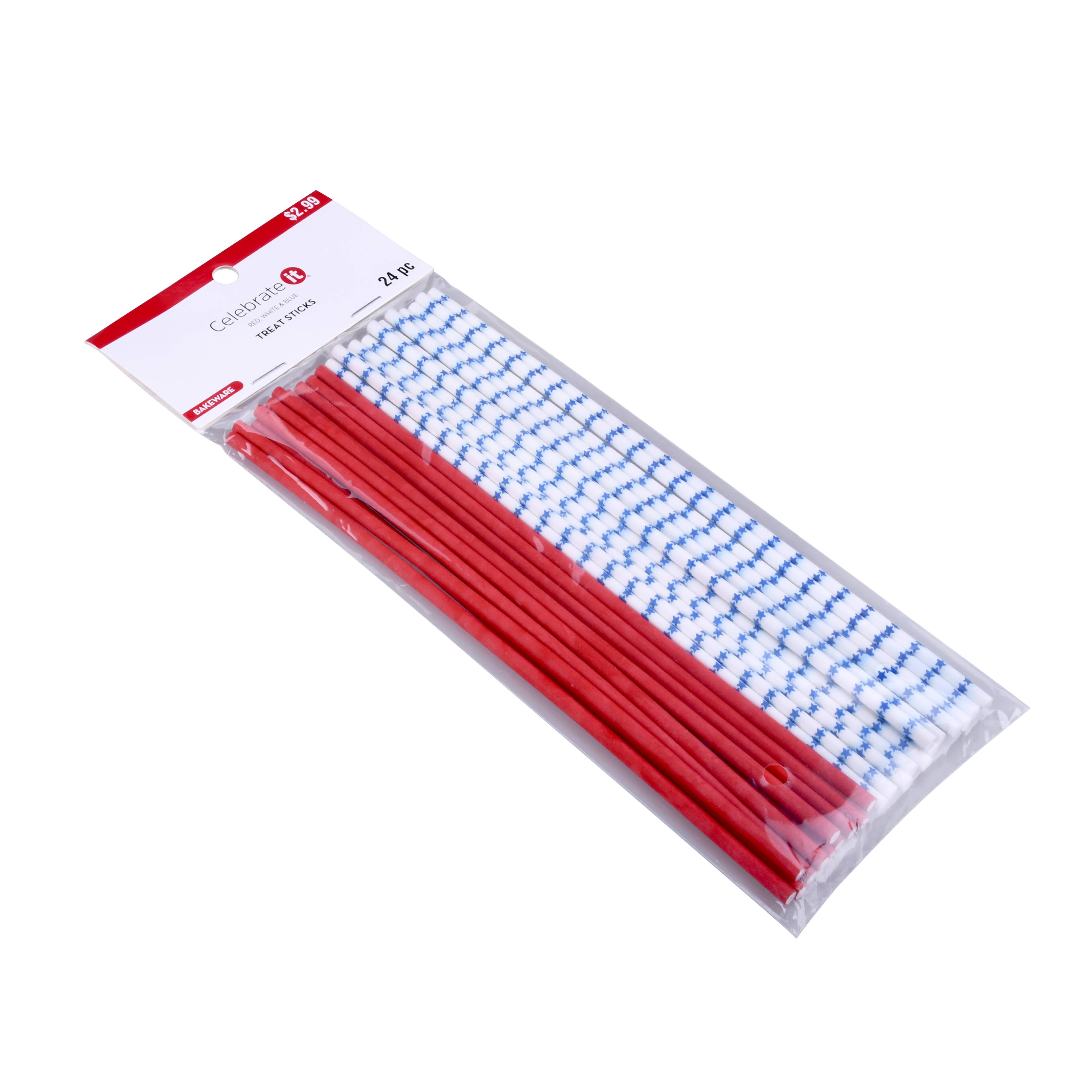 Red, White & Blue Treat Sticks, 24ct. by Celebrate It®