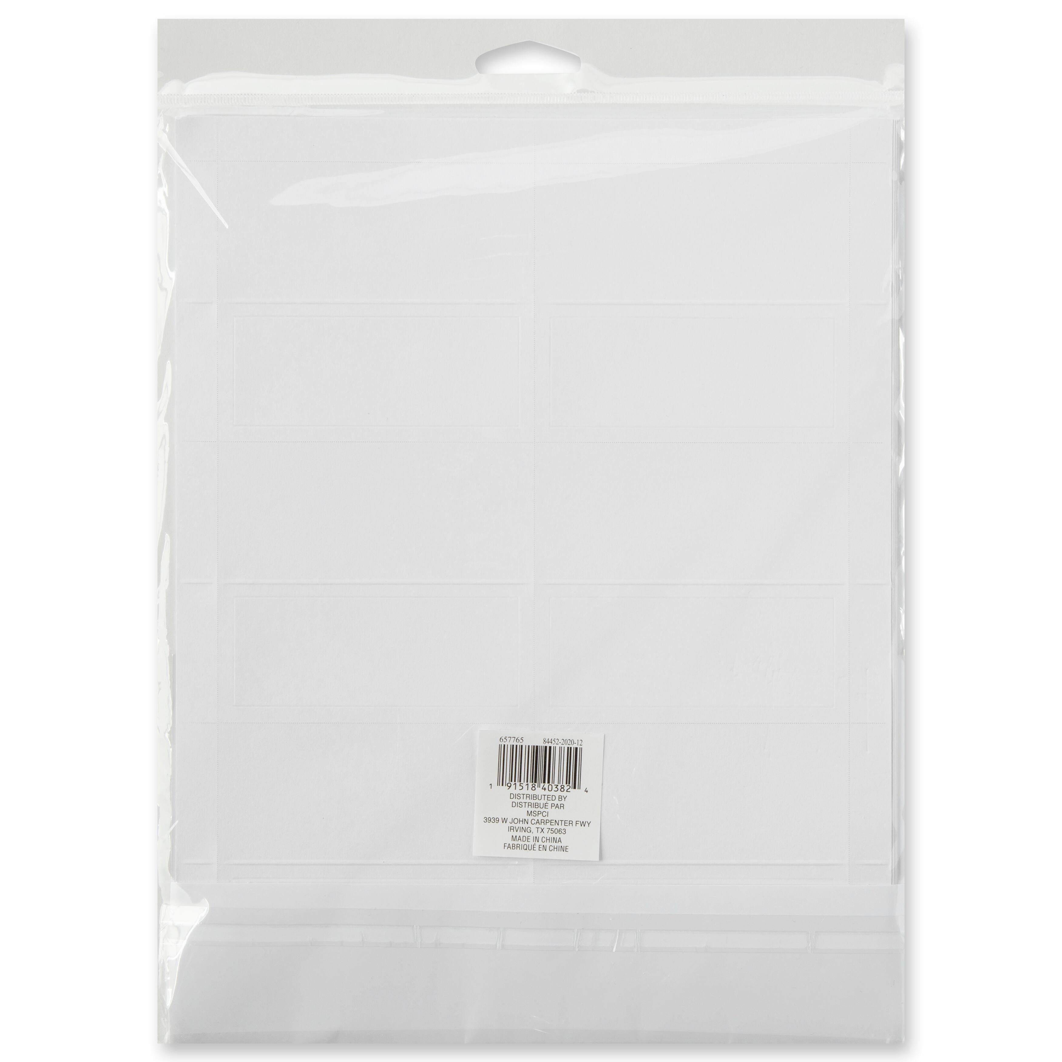 12 Packs: 48 ct. (576 total) Gold Border Place Cards by Recollections™