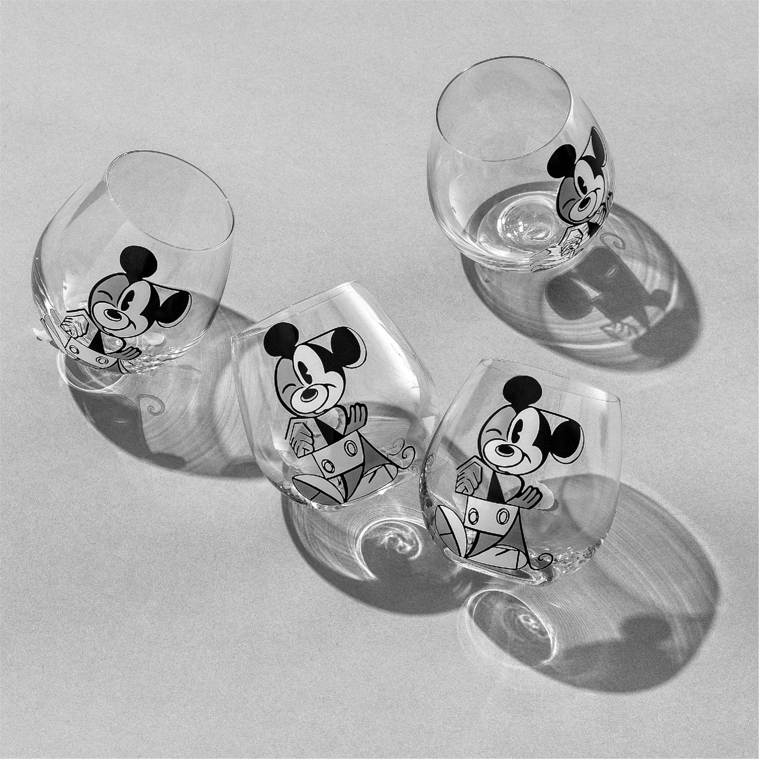 15oz. Disney® Mickey Mouse Stemless Wine Glasses, 4ct.